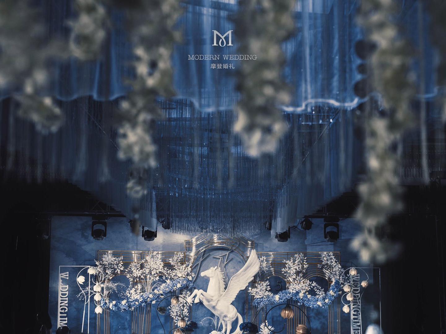 苏州吴江静思园酒店蓝色梦幻婚礼