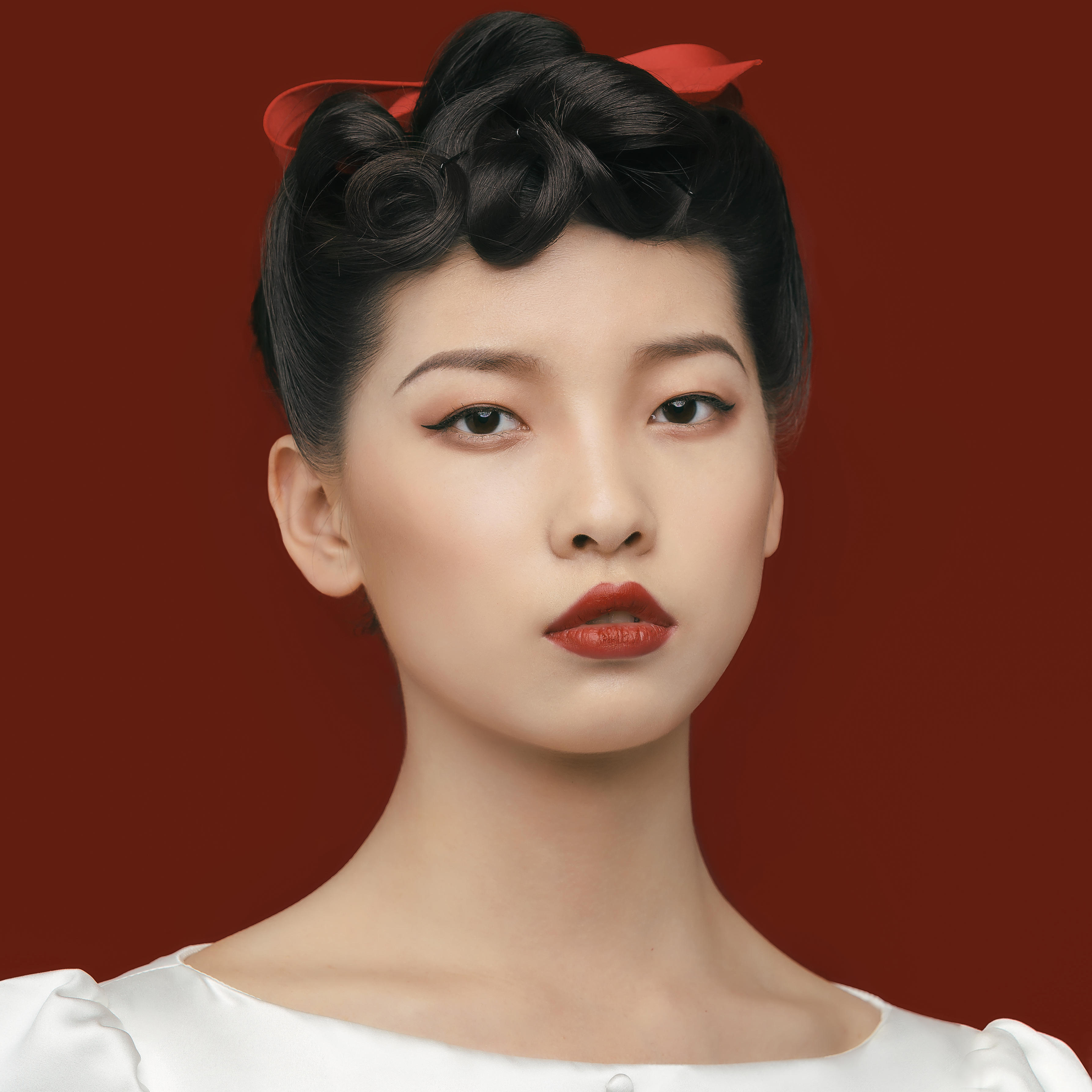 文艺范儿轻复古少女质感妆容