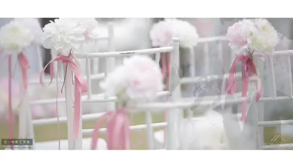 《皓雪》唯美马卡龙粉色户外婚礼