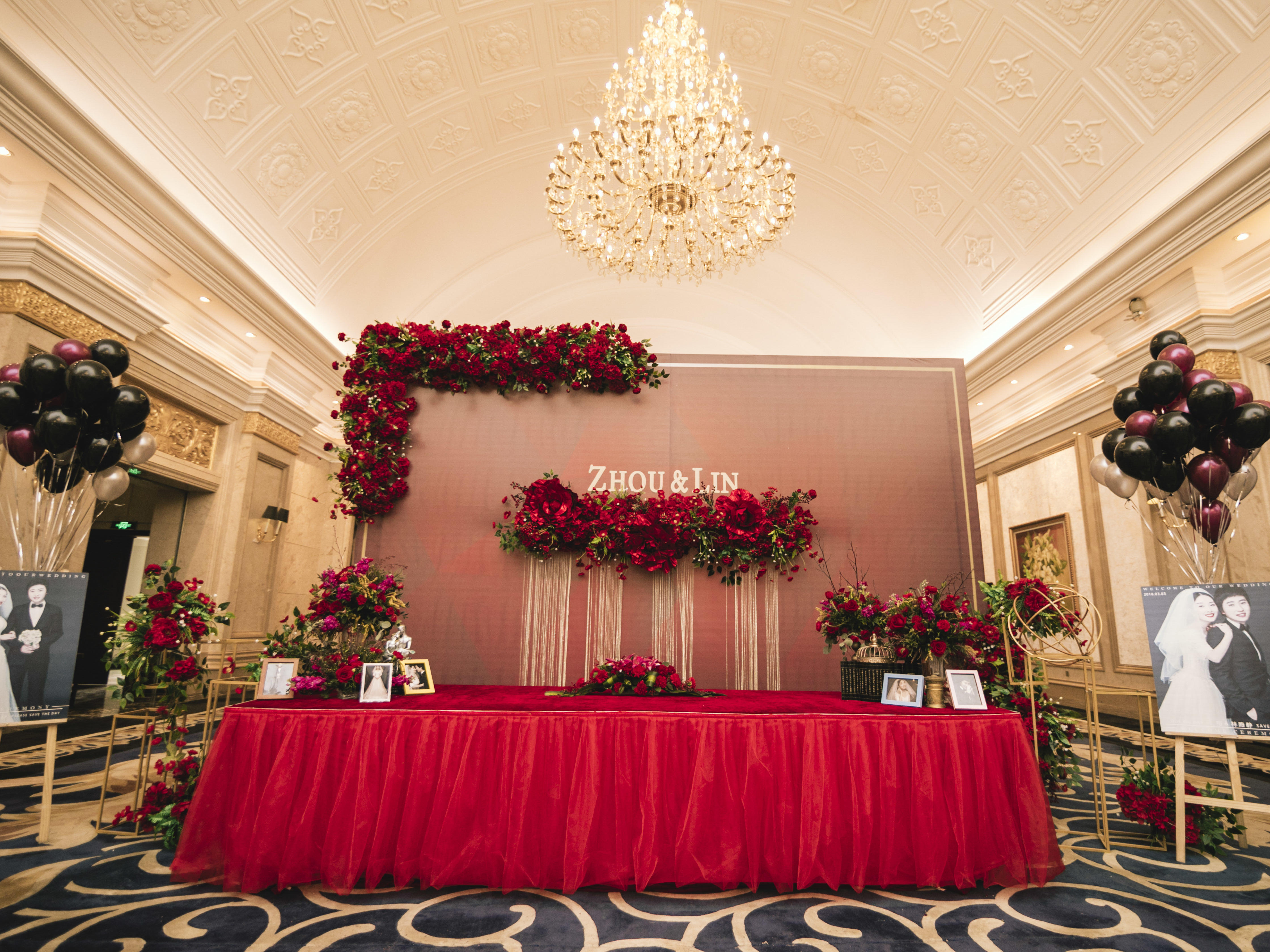 美诺婚礼私人定制红金碰撞永裕爱河