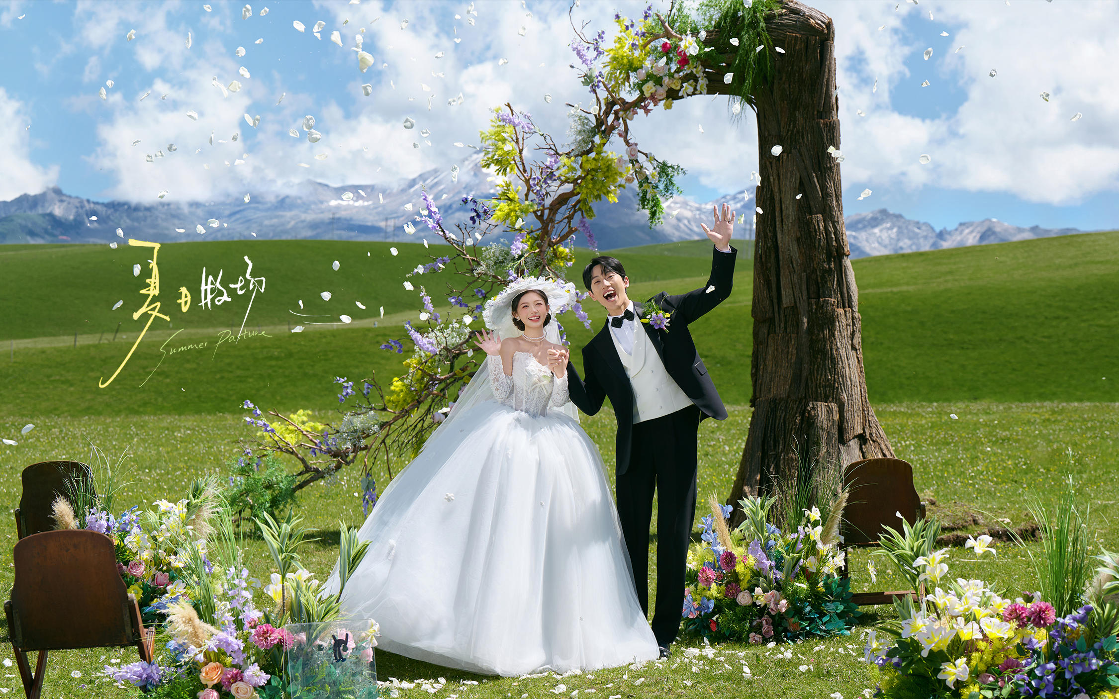 【夏日牧场】目的地婚礼婚纱照幸福感太强啦