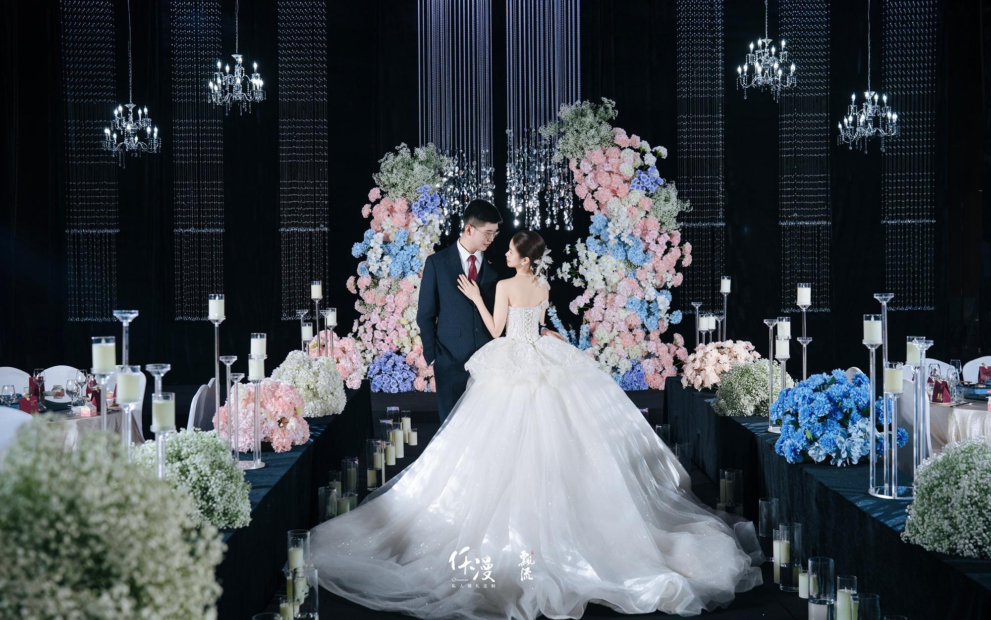 超夢幻小眾藍粉韓式婚禮