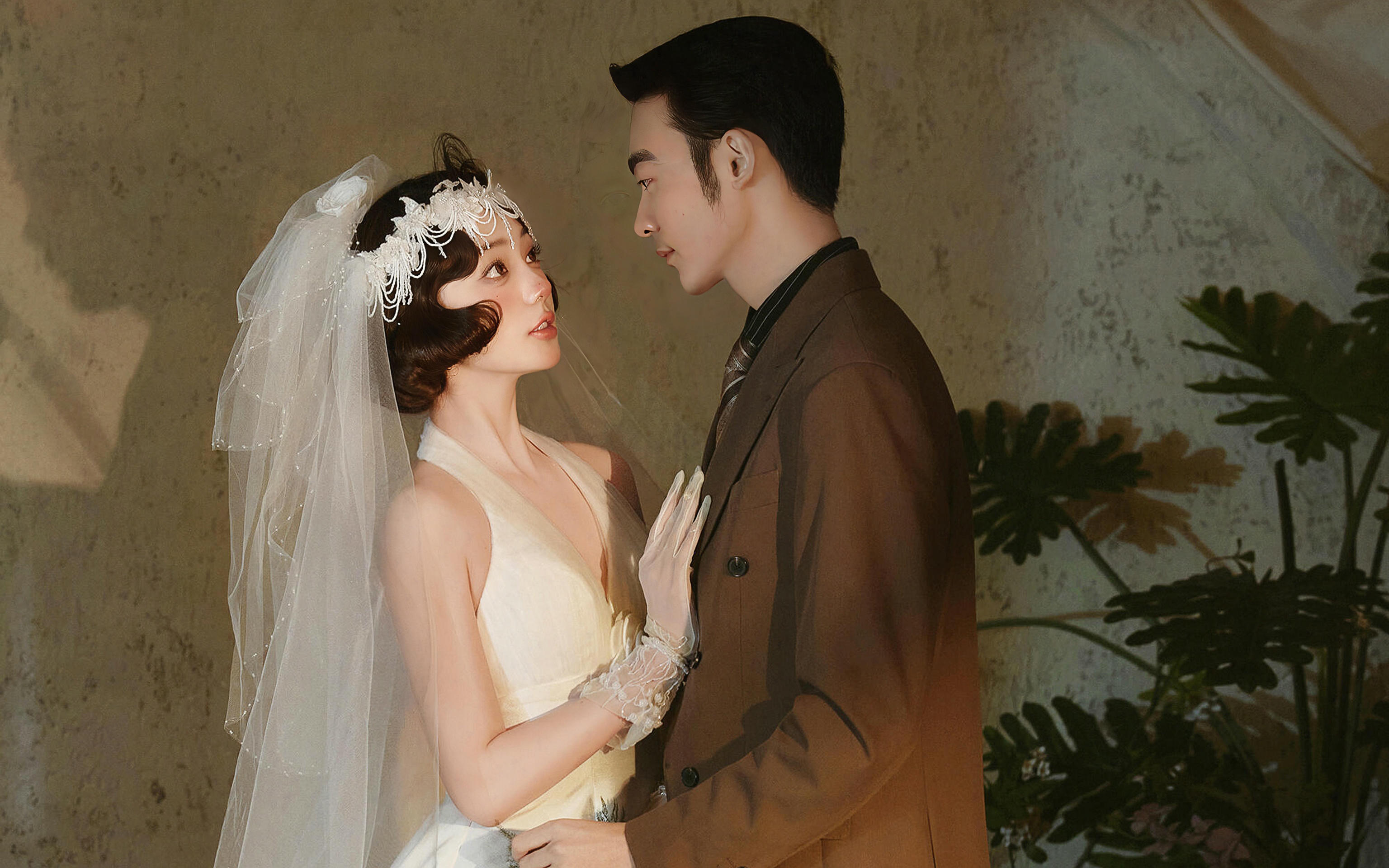 法式复古婚纱照