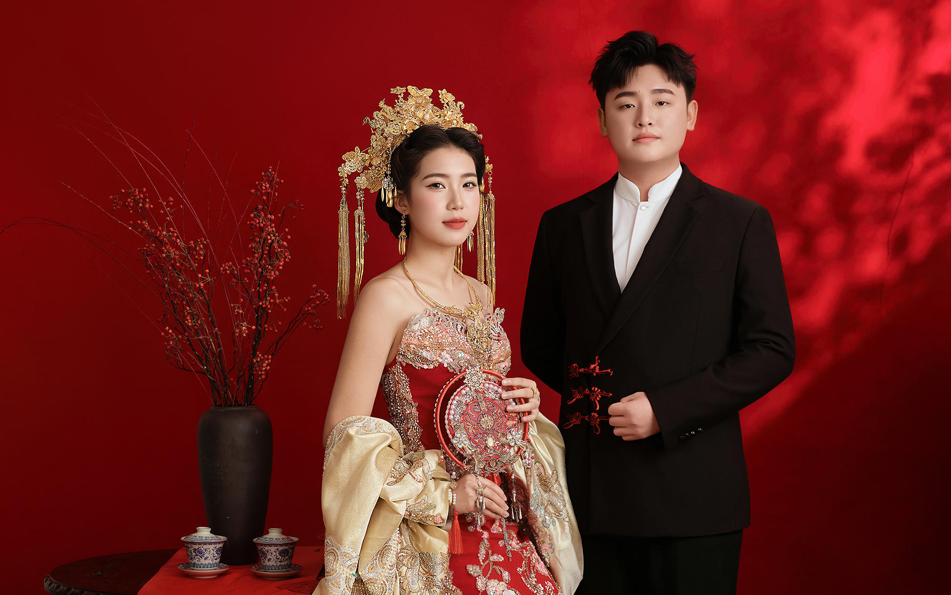 印尼风礼服♥️遇上中式红🏮婚纱照美出新高度