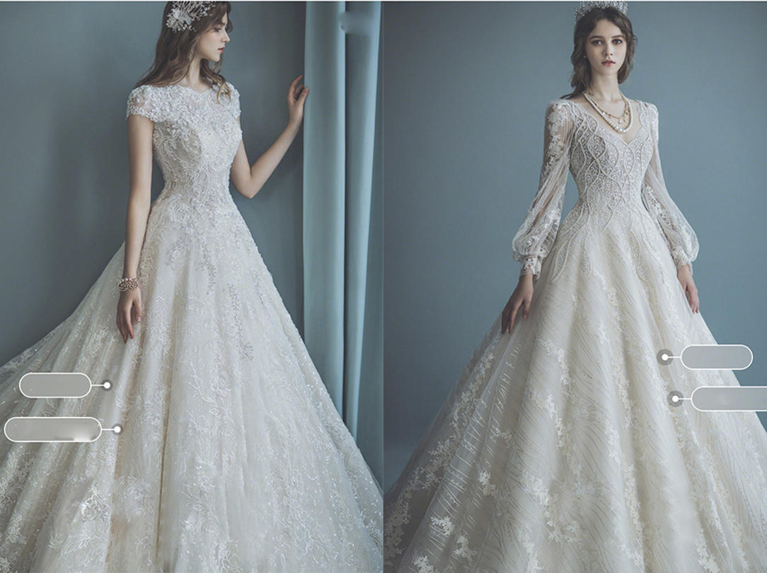 【超值租赁】铂斐国际全包婚纱套餐+伴娘服四件