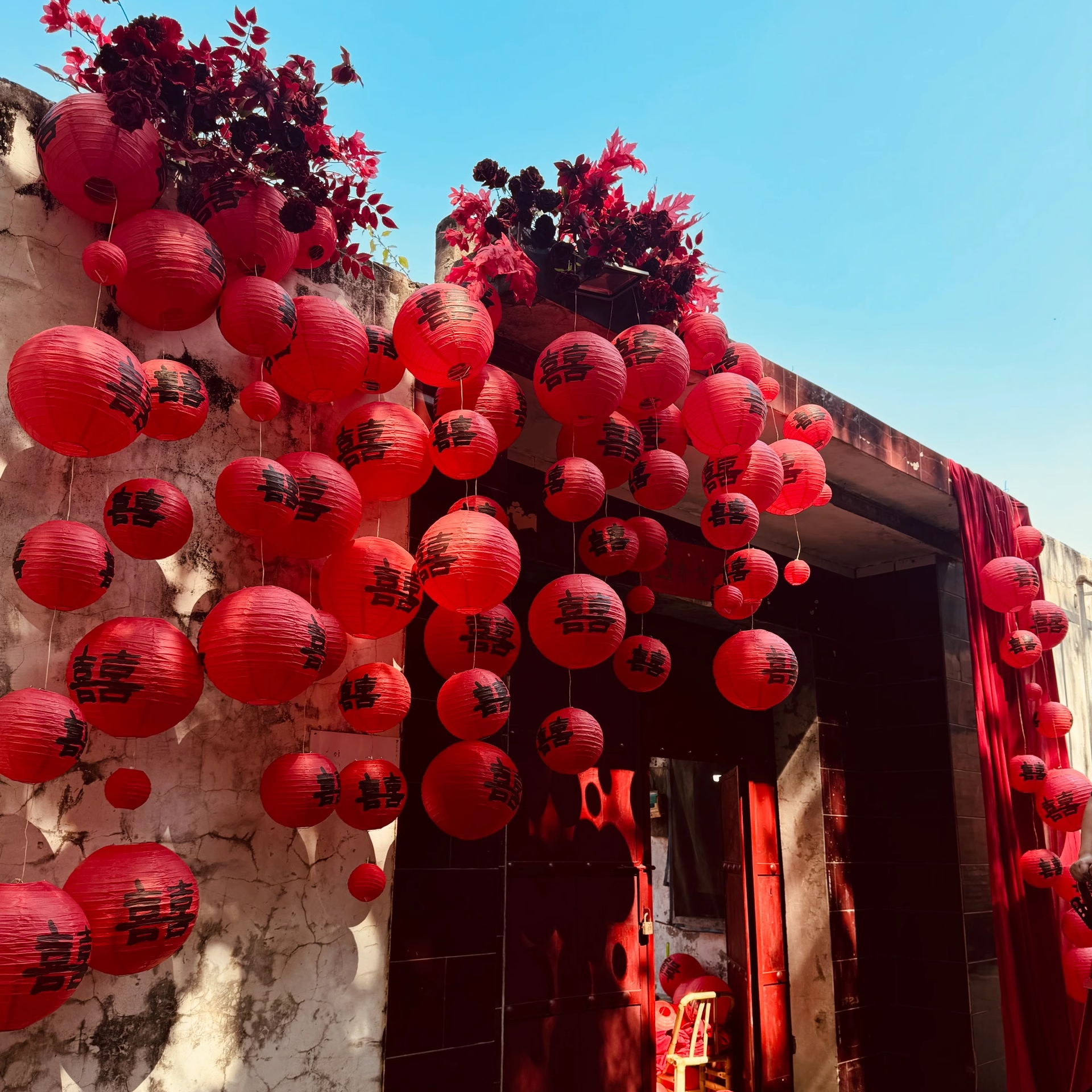 農(nóng)村庭院子自建房屋布幔