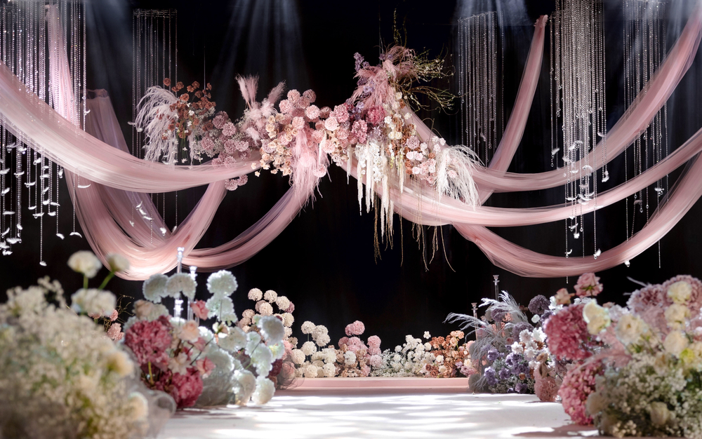 云墨嘉礼策划｜韩式粉白色系婚礼