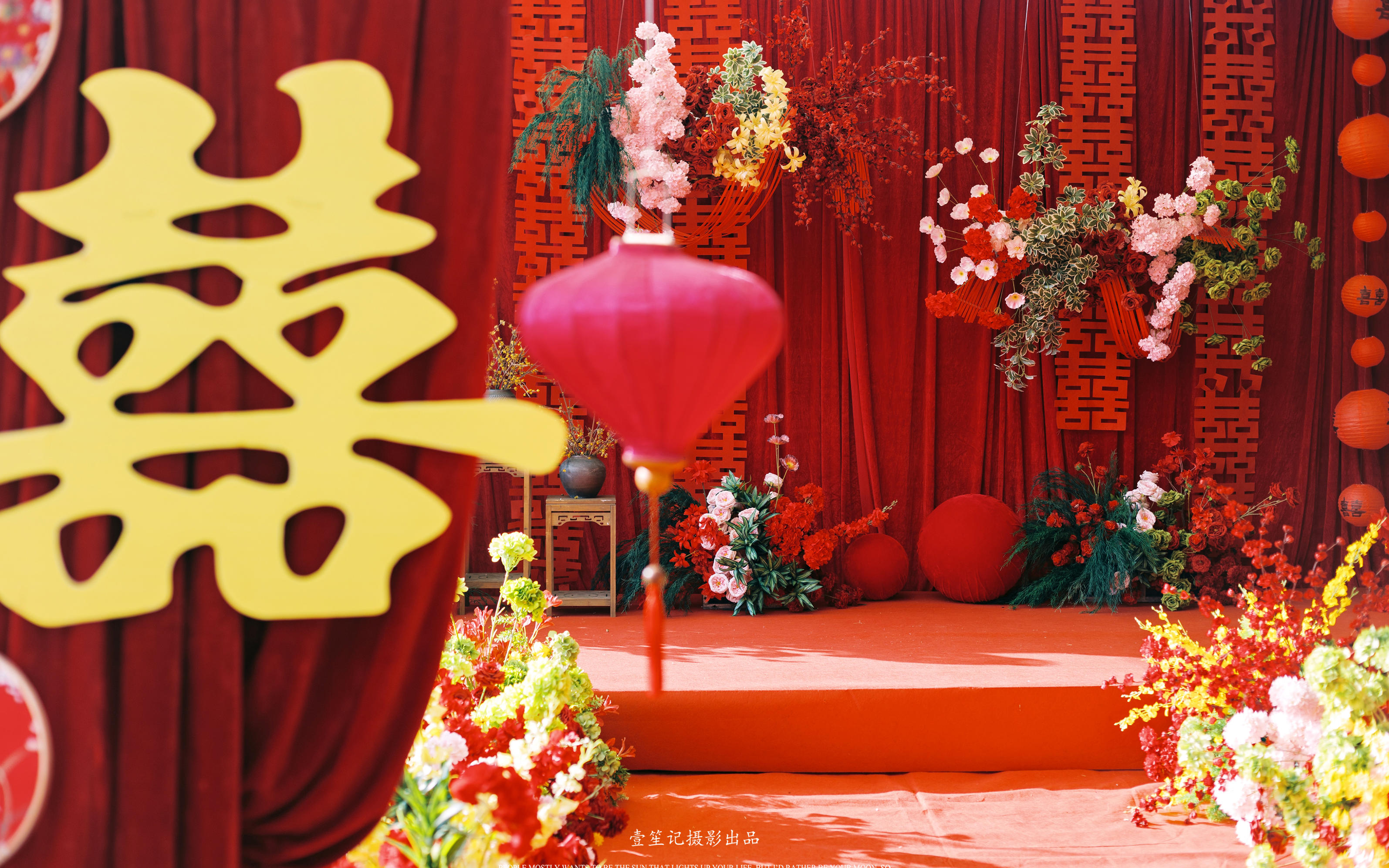 麻城市乘马岗镇农村庭院婚礼