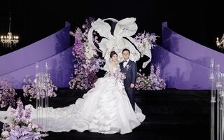 紫色韩系秀场风婚礼