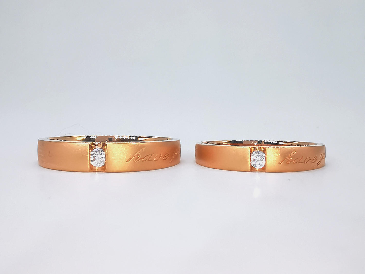 【奥斯珠宝】结婚对戒/情侣对戒/倾心