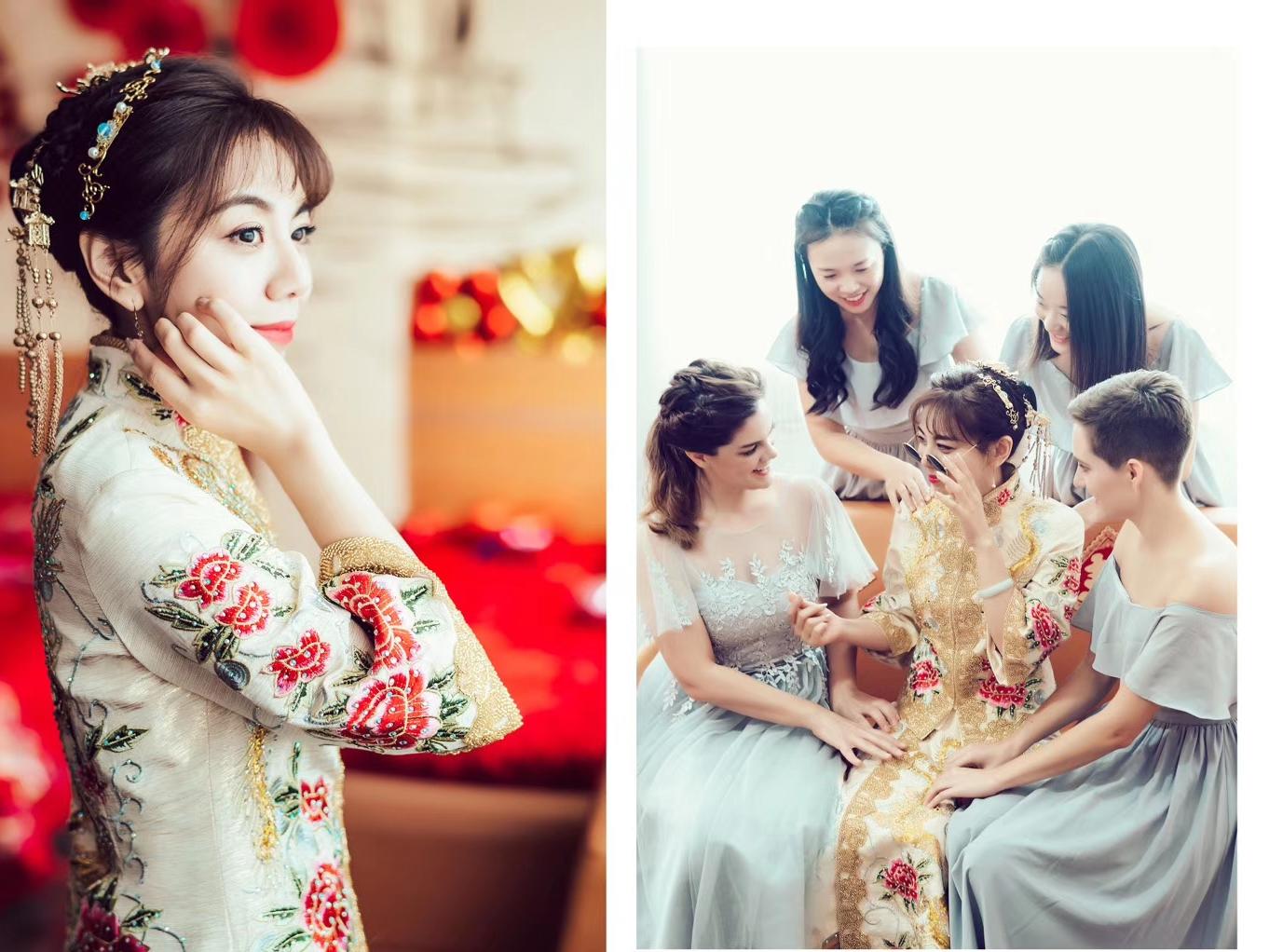 凯瑟琳婚纱礼服创始人豆豆老师 全程跟妆