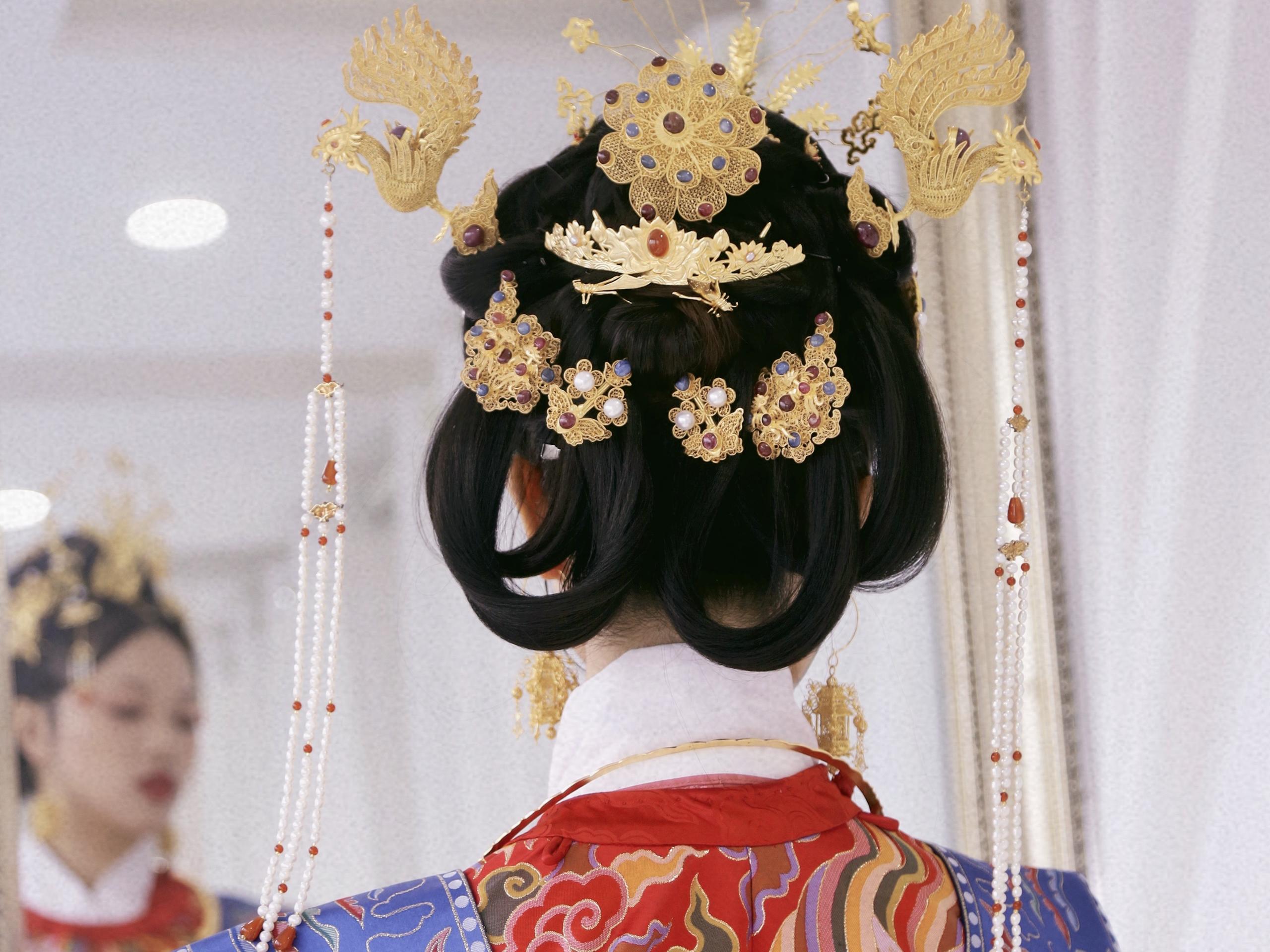 汉服新娘造型 汉婚 汉服妆 复古风 总监档跟妆 