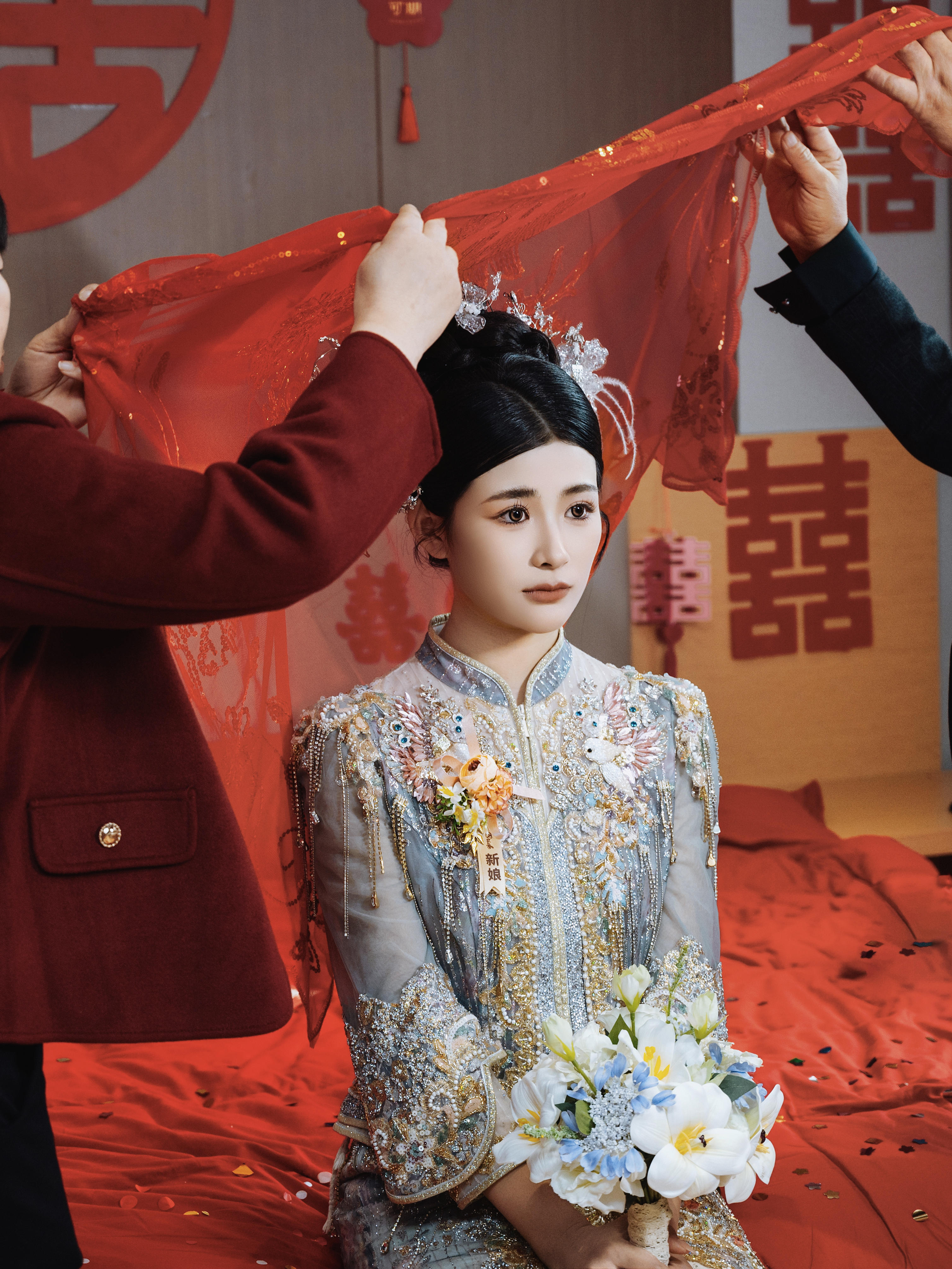 这样的婚礼照片得到新娘的充分认可