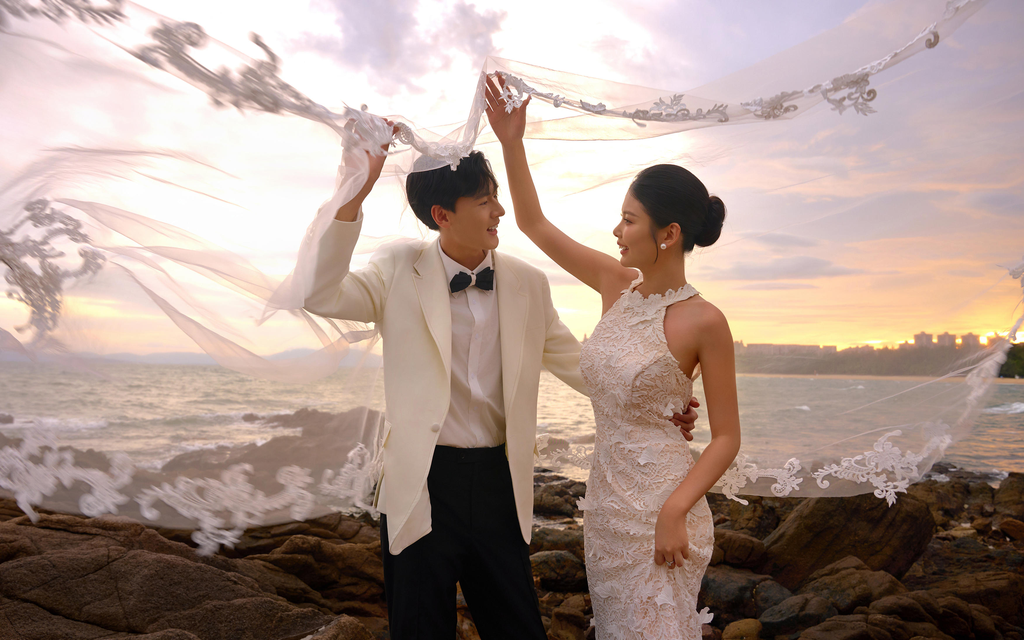 三亞婚紗照｜這場婚禮美得像銀河墜落