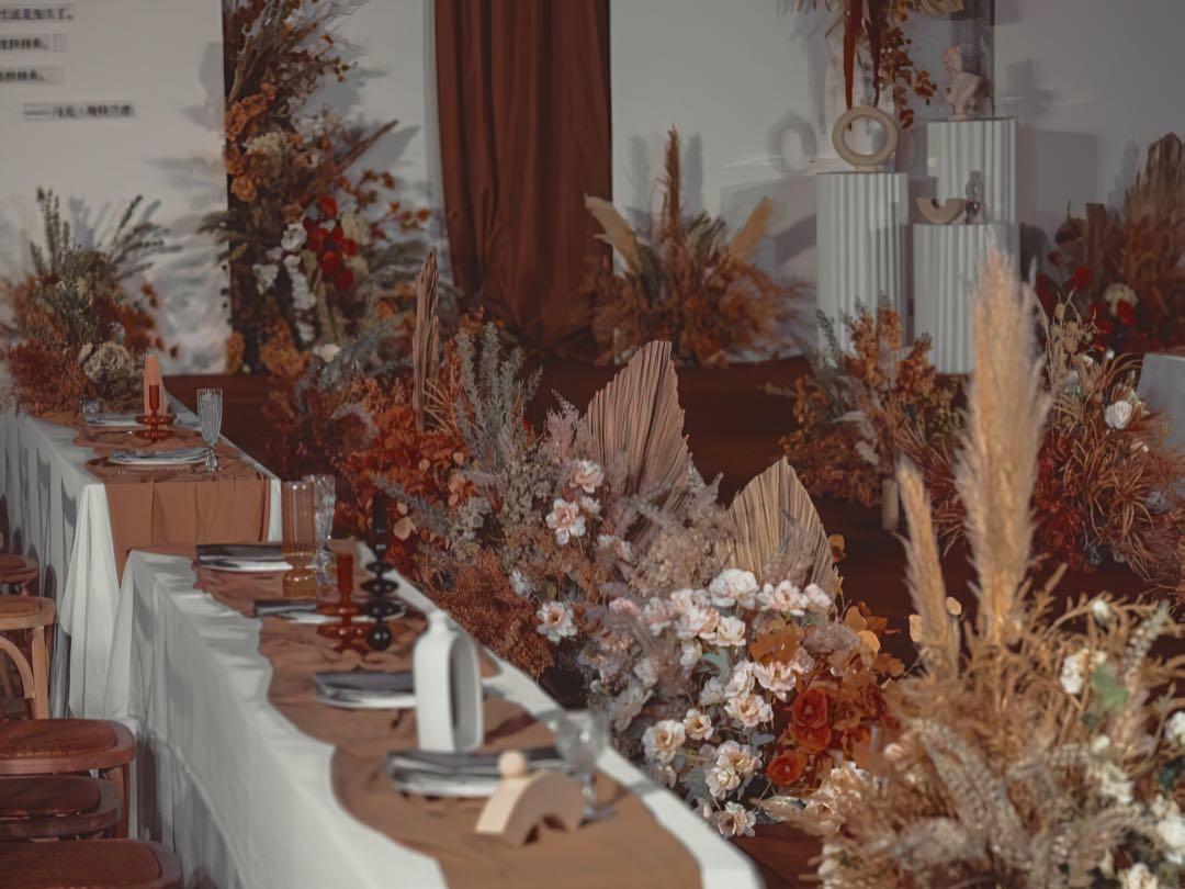 秋色系婚礼|枫叶|秋天的代表