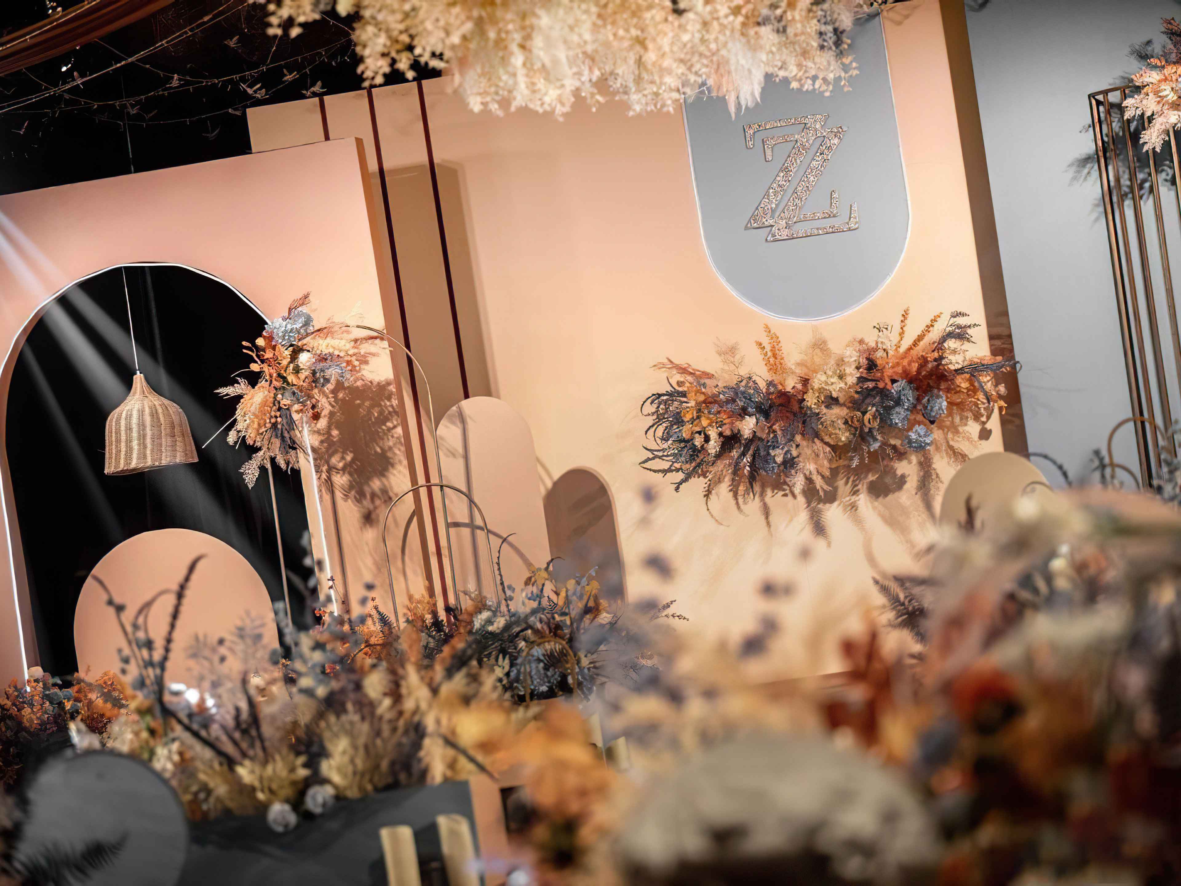 香槟蓝色婚礼 日暮里的光景太暖了这个颜色