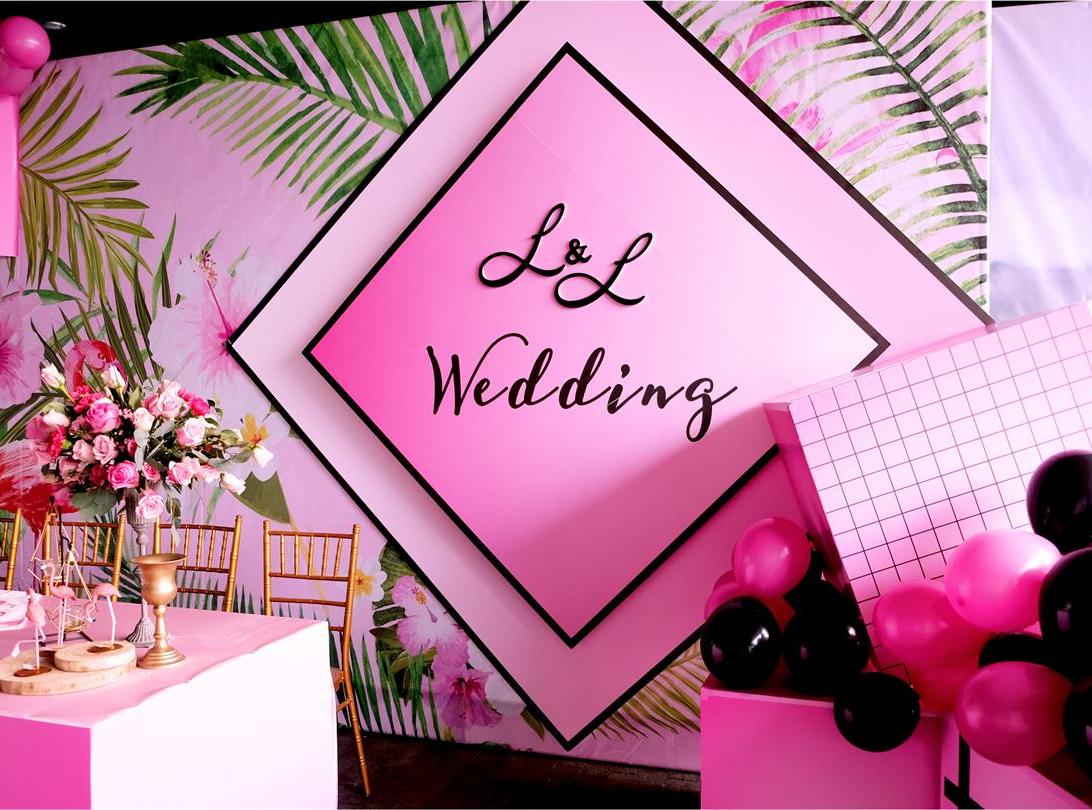 2019下半年火爆··粉色ins风婚礼