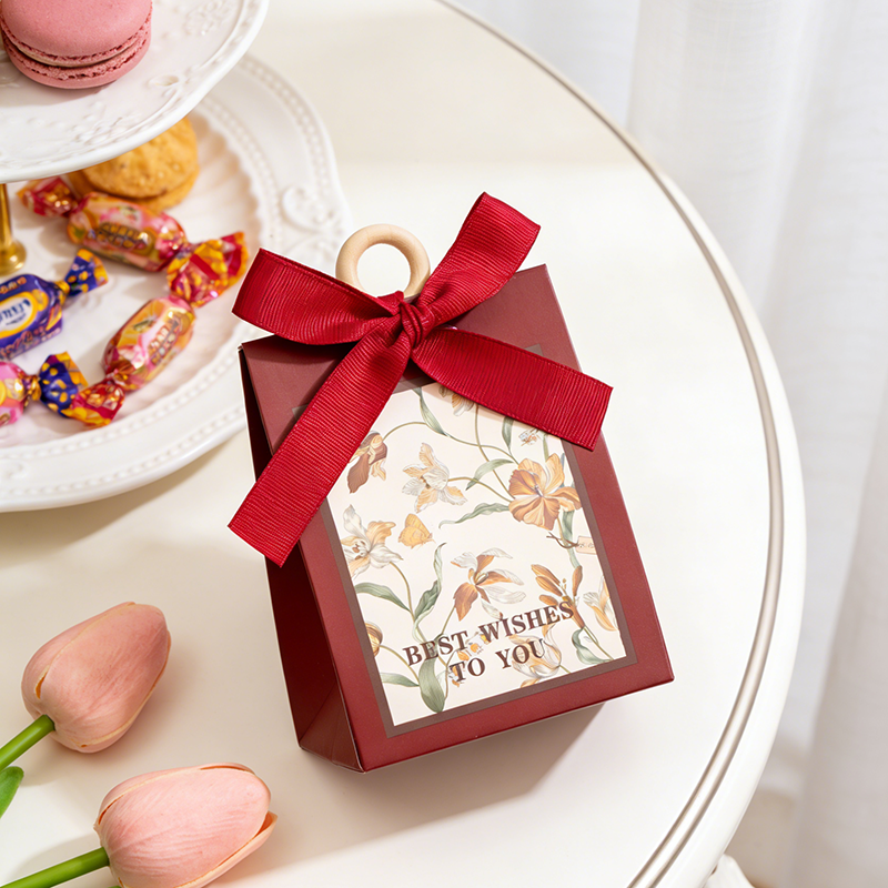 包好发货 成品喜糖套餐简约花卉 喜糖+喜糖盒【成品喜糖不支持退换】