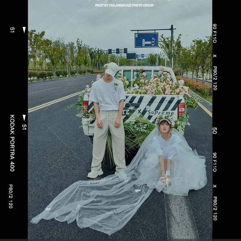 胶片感婚纱照|朋友都说美的像电影截图