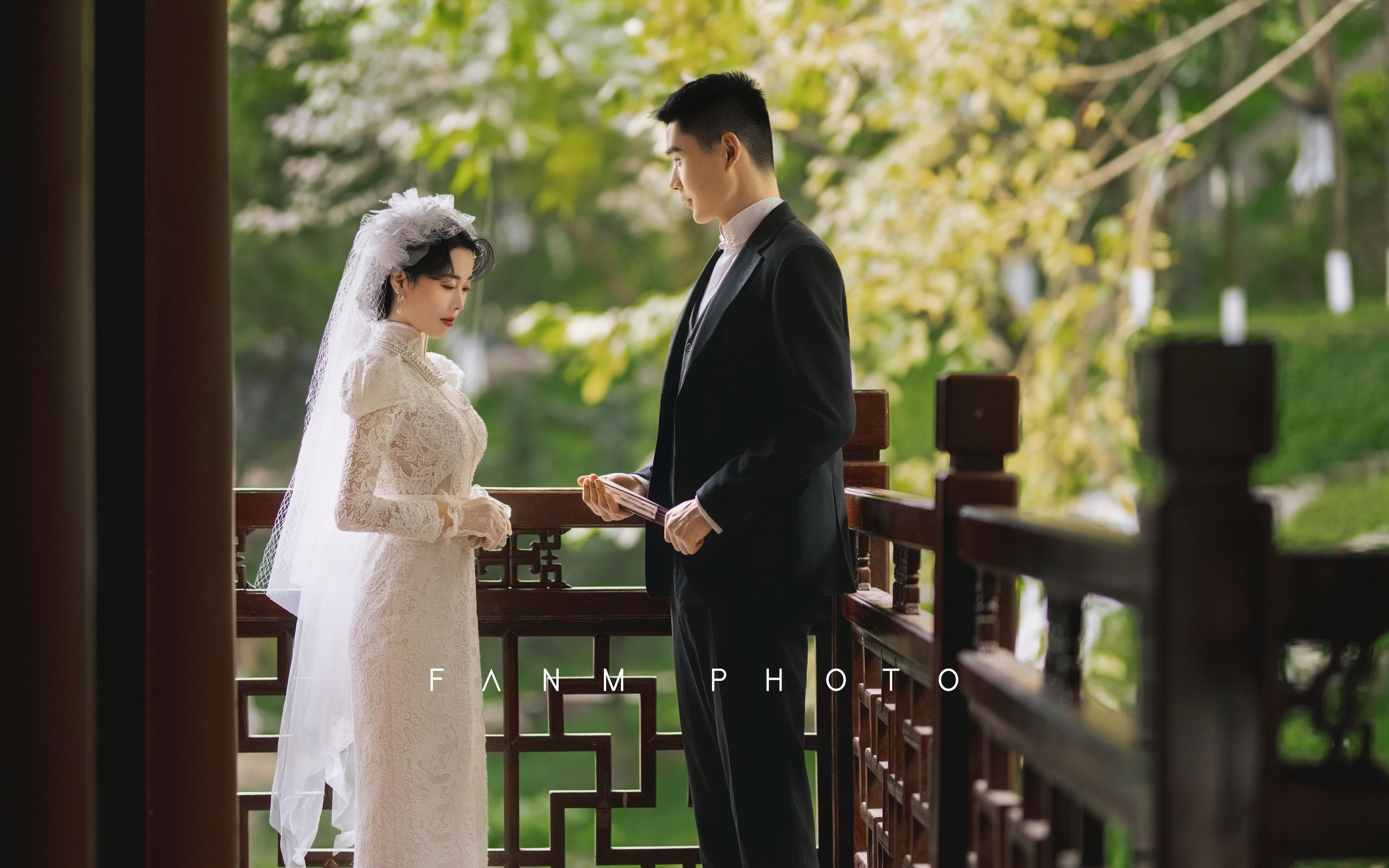 梵梦®客片｜民国复古风，中式园林里的雅致浪漫