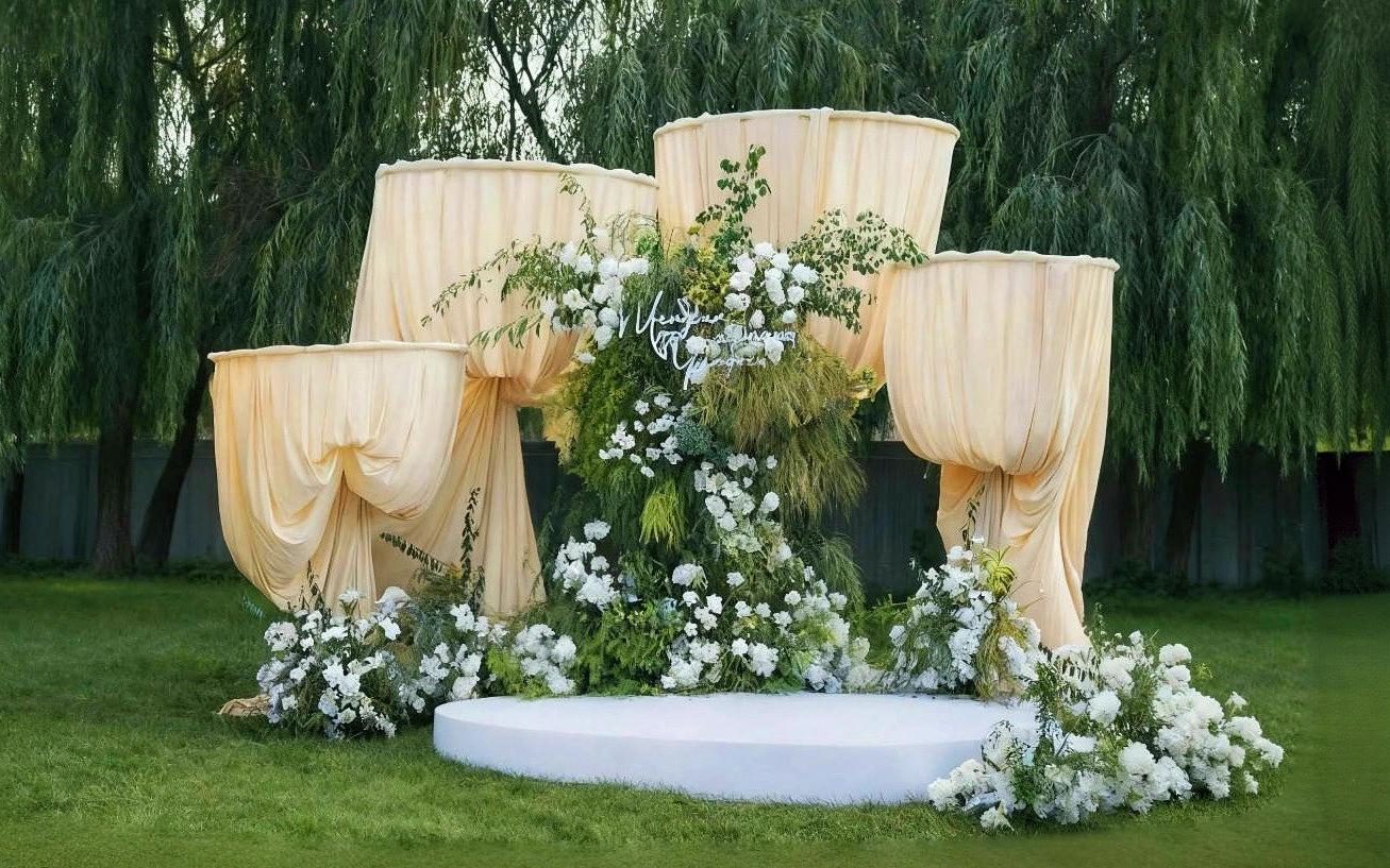 现代帷幔艺术风森系户外婚礼