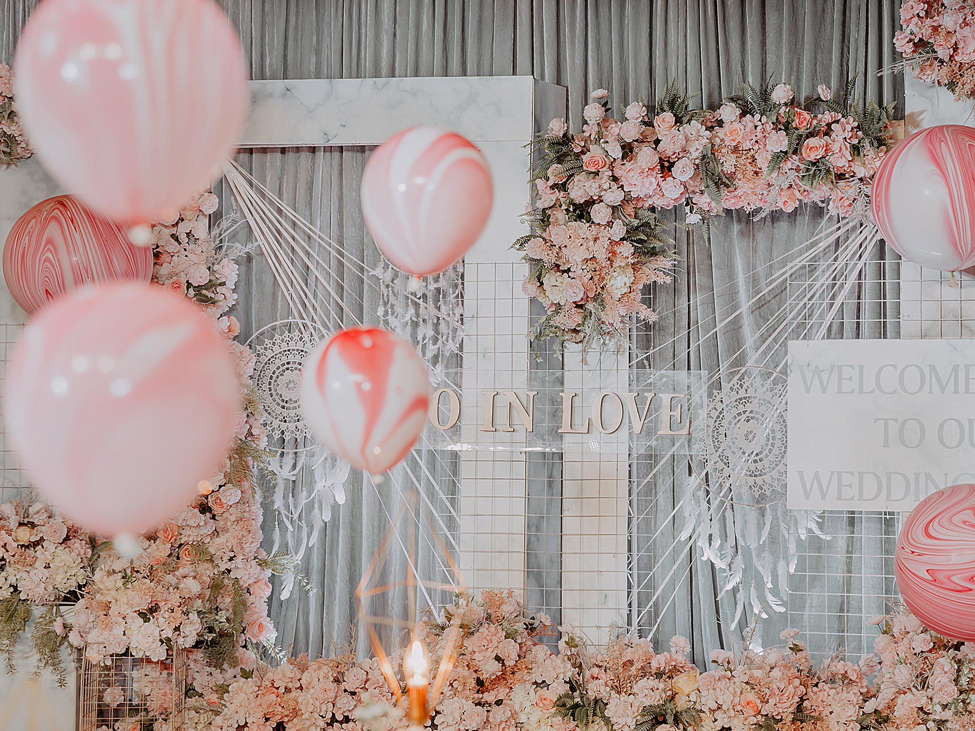 粉色简约婚礼  甜甜的爱