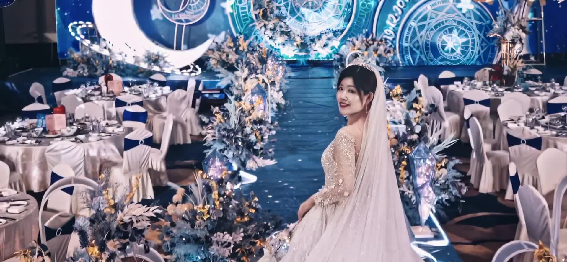 格林婚礼夏夜蓝色星空主题婚礼
