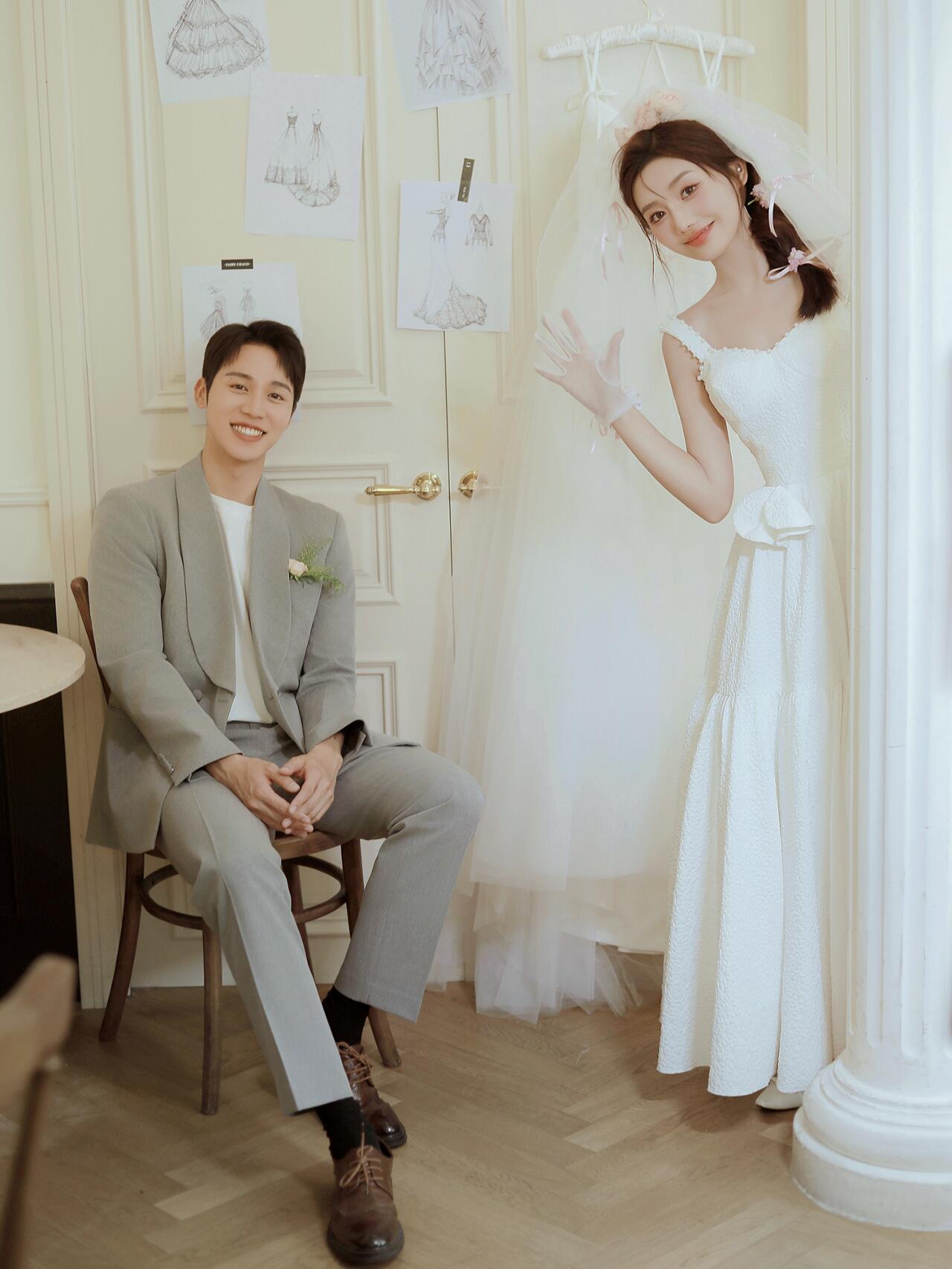 浪漫街拍外景婚纱照  