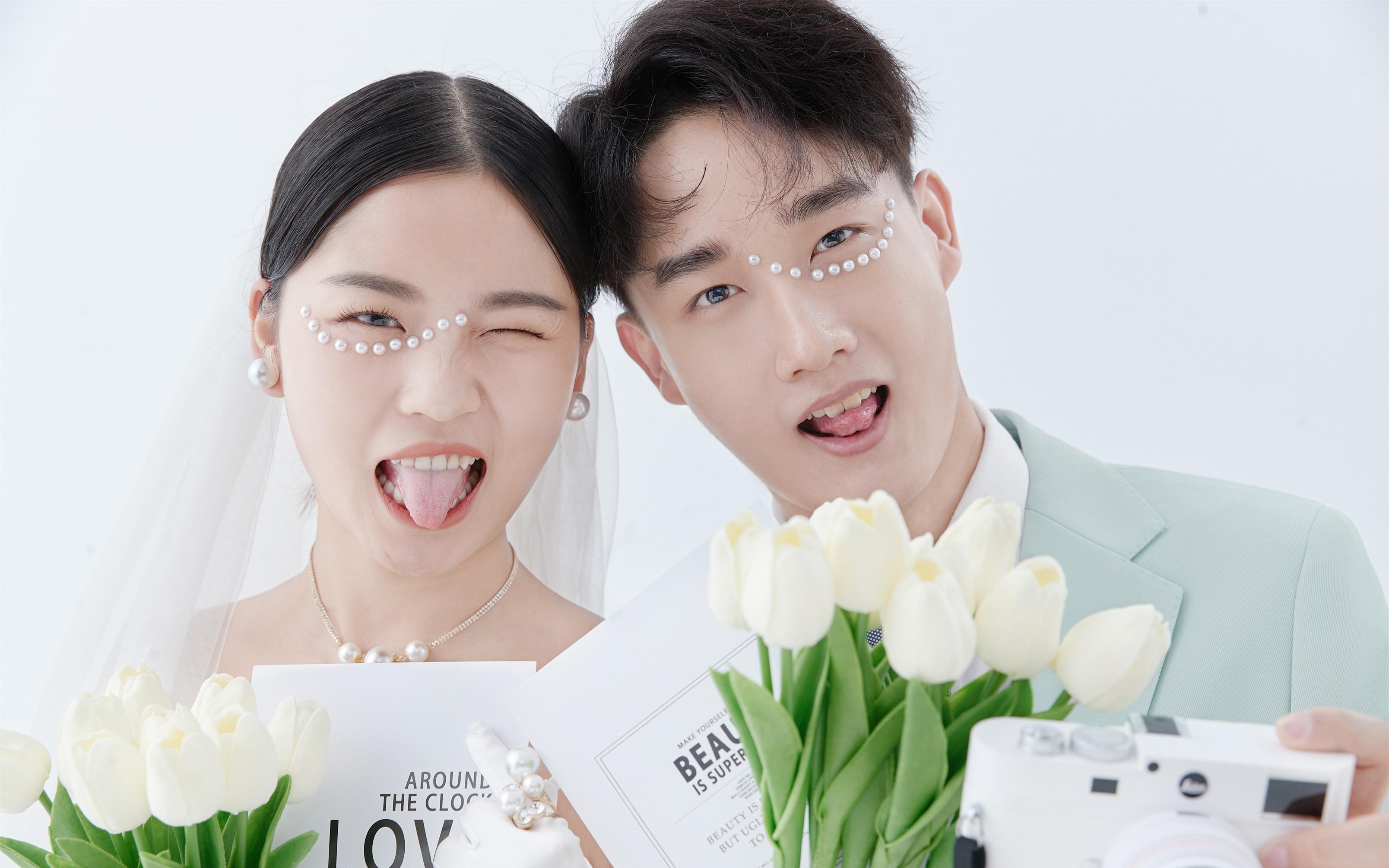 超甜的韓式簡(jiǎn)風(fēng)婚紗照