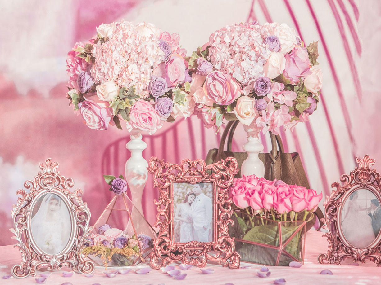 【禧上婚礼】香水 超高粉系性价比 布置+四大金刚