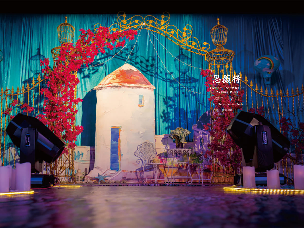 【思薇特】爱琴海边/美丽的三角梅/真实造景