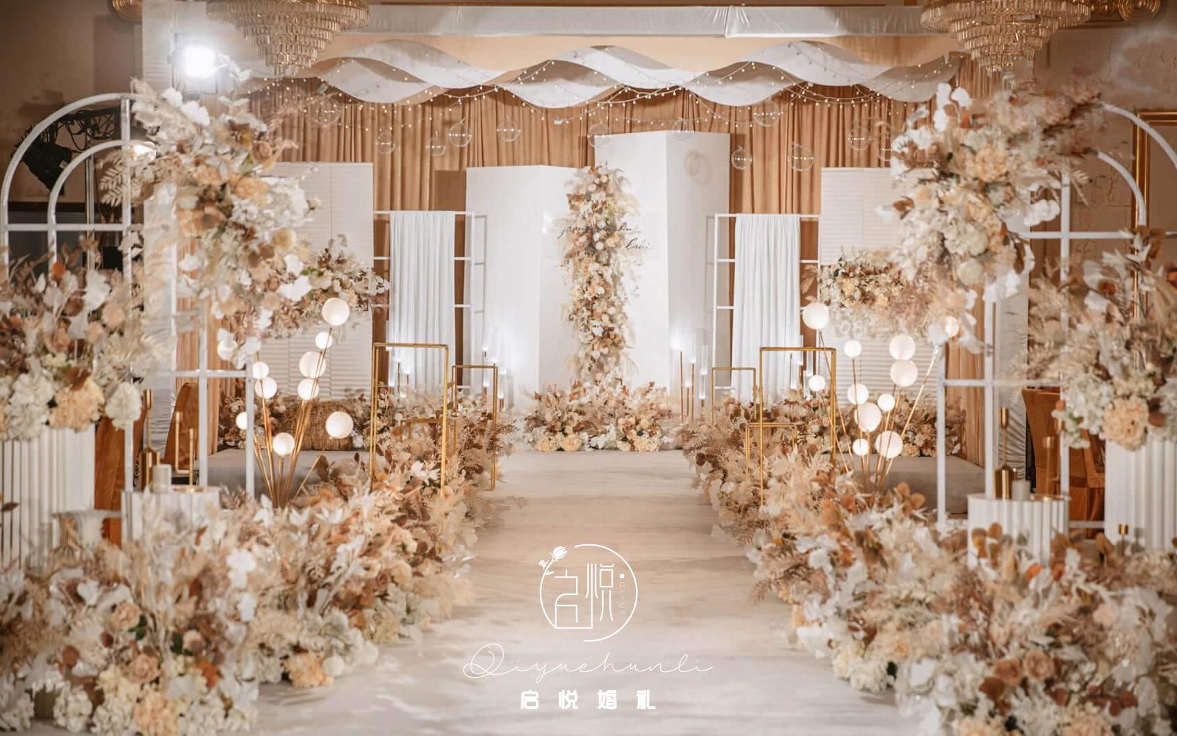 【启悦】治愈系香槟色婚礼