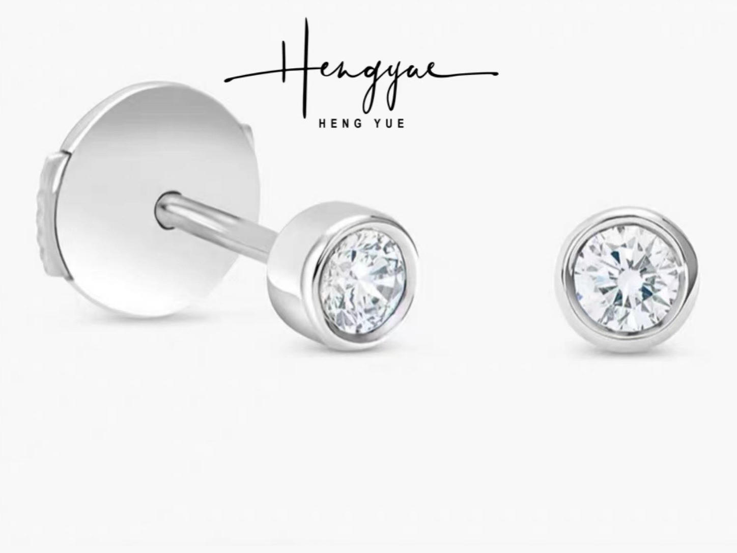 Hengyue 钻石耳钉