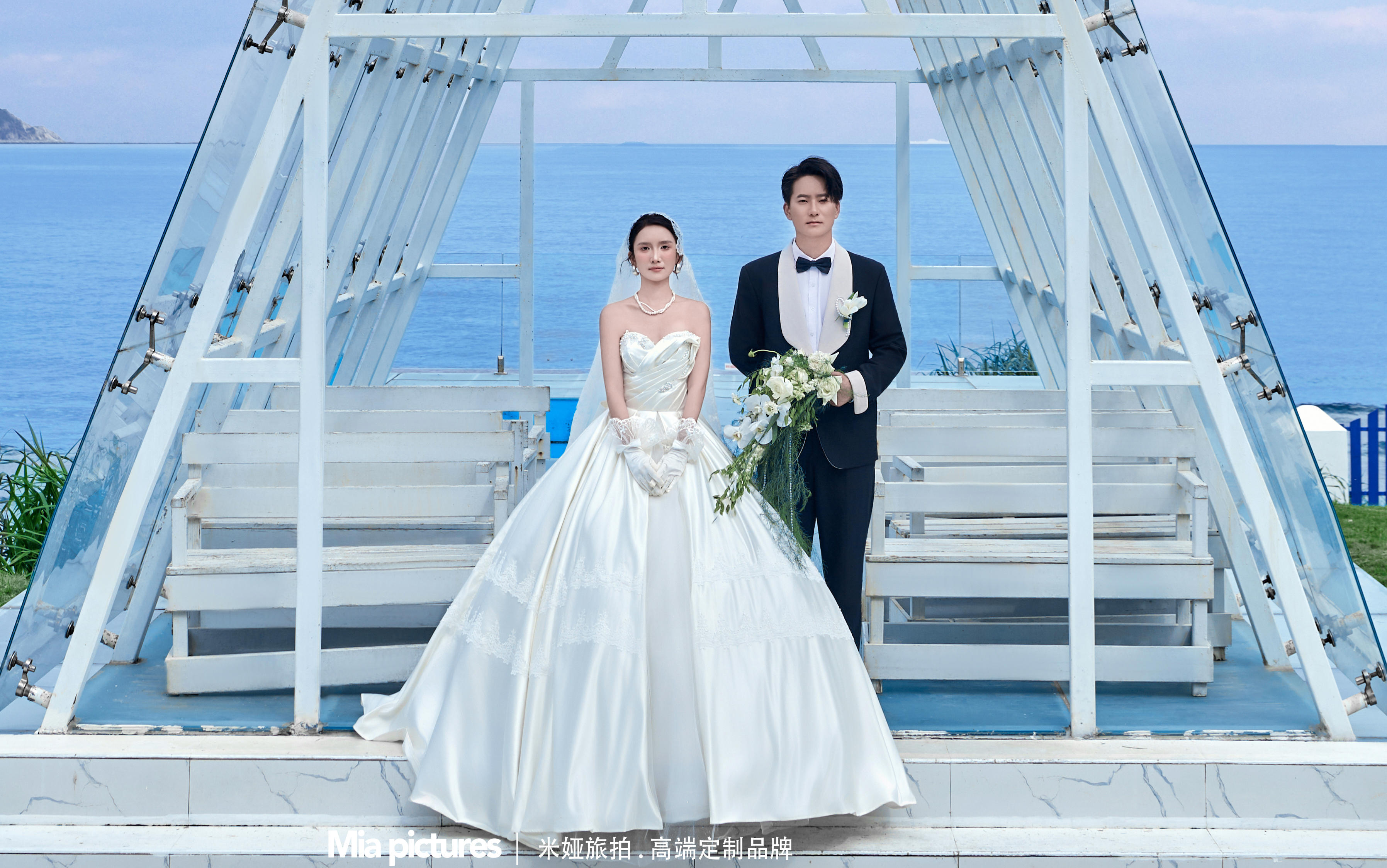 和你一起 愛與自由總是同時(shí)發(fā)生 海景婚紗照