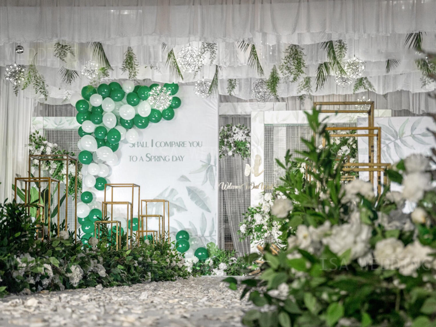 白+绿     主题婚礼套餐