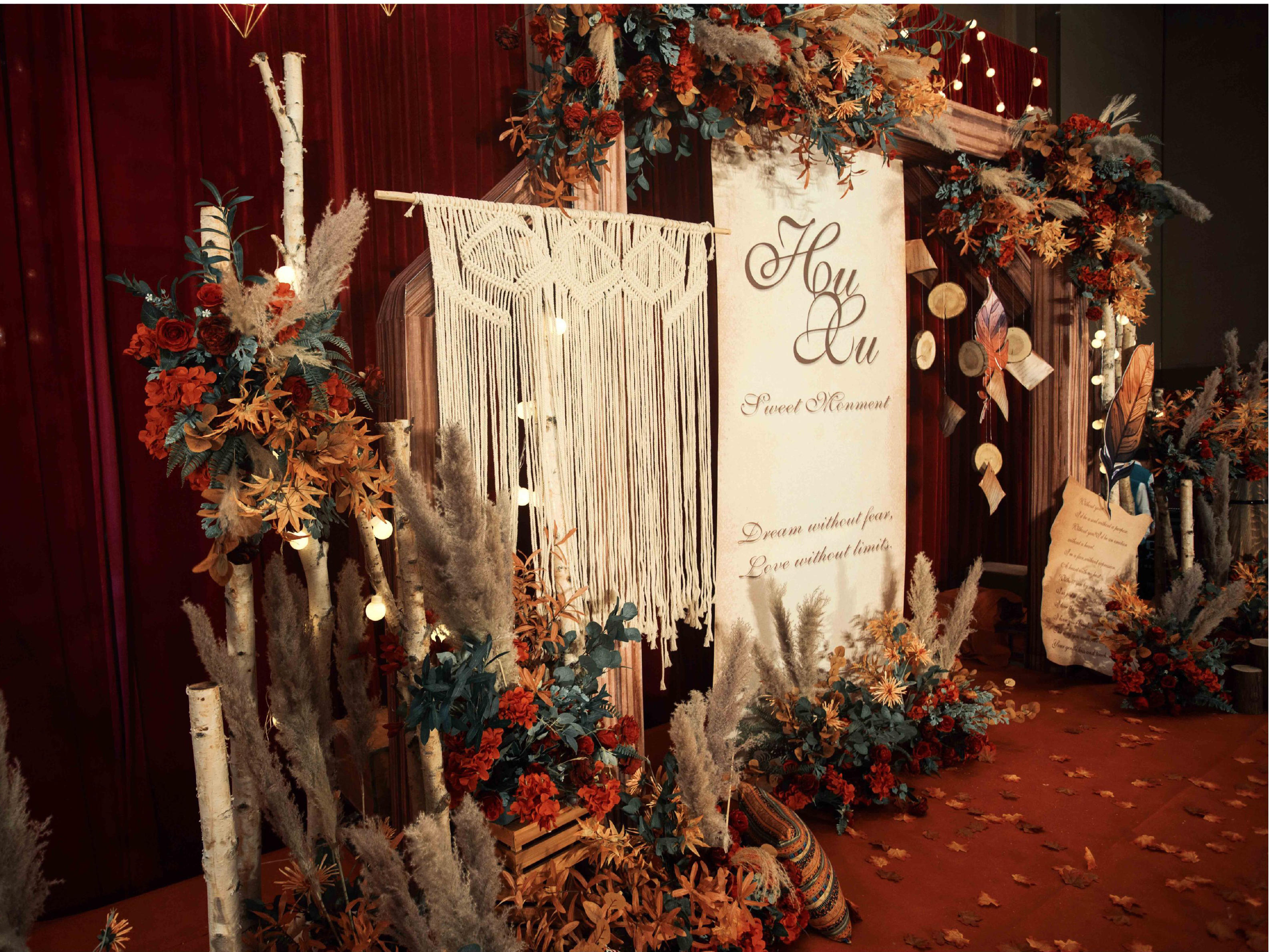 【大雅婚礼】网红精选 红橙色复古美式婚礼