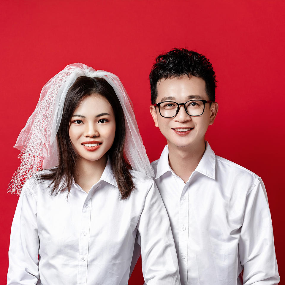 最美结婚证件照，服装+化妆+拍摄+精修，全国接单