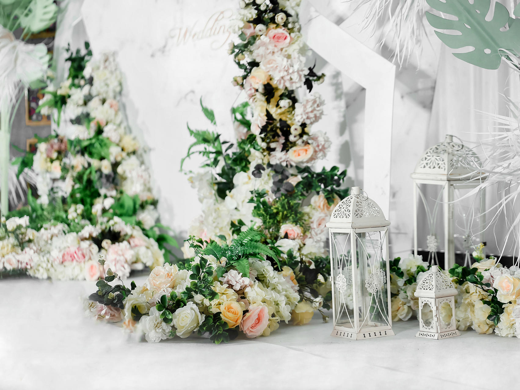 低预算简约白色唯美婚礼推荐