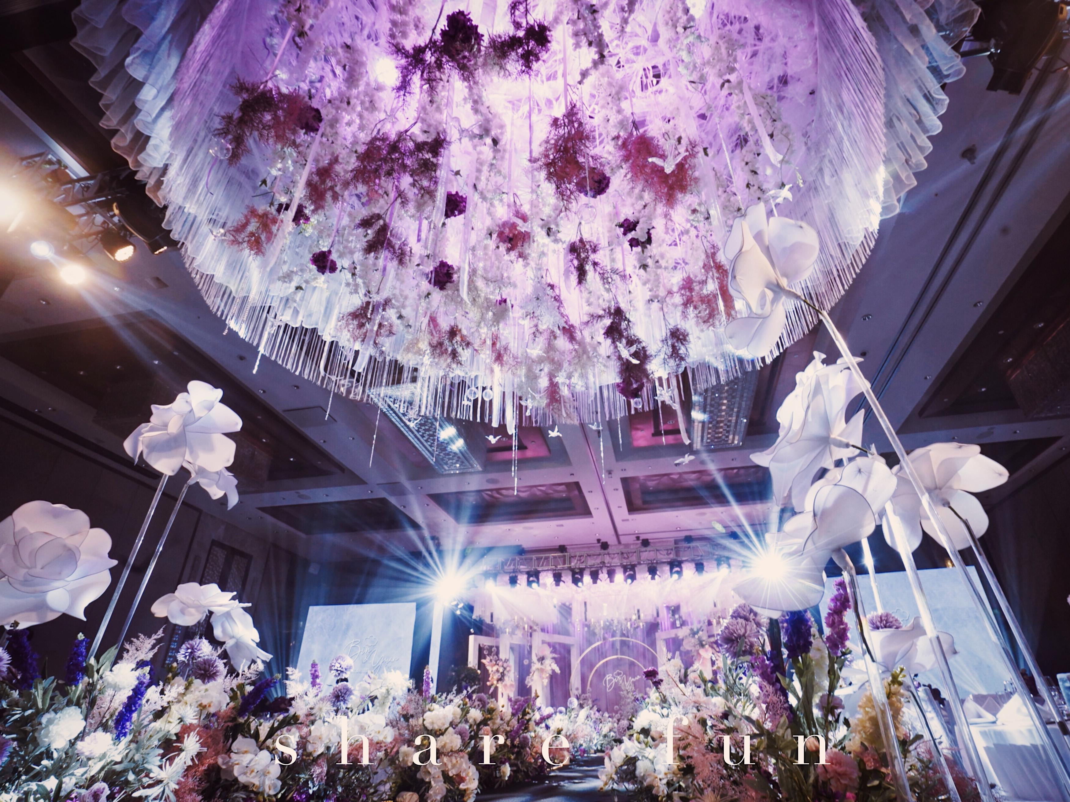 愿意为你做一场别致的气质紫色婚礼