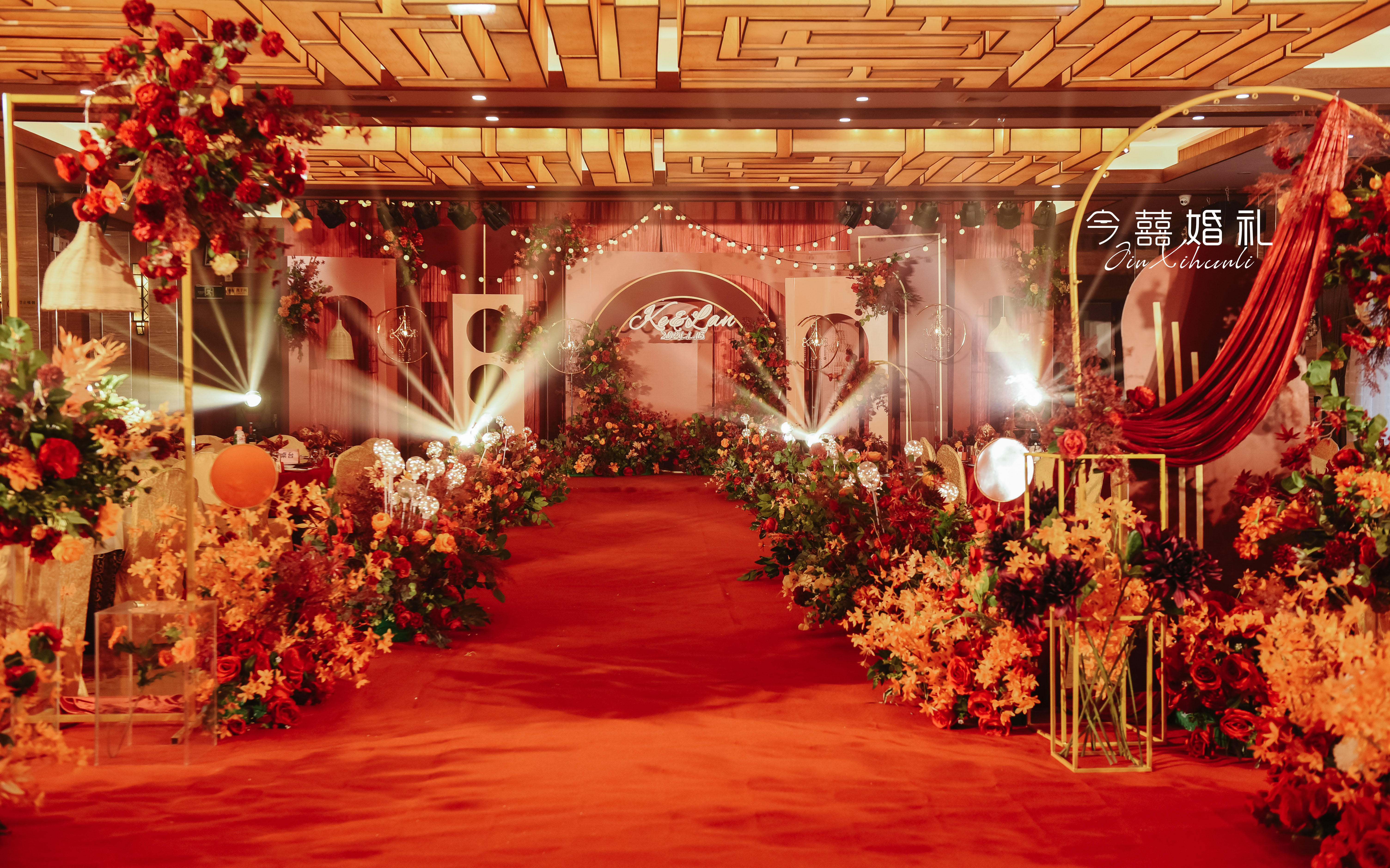 红橙色Wedding 温暖/炙热/热情/爱 