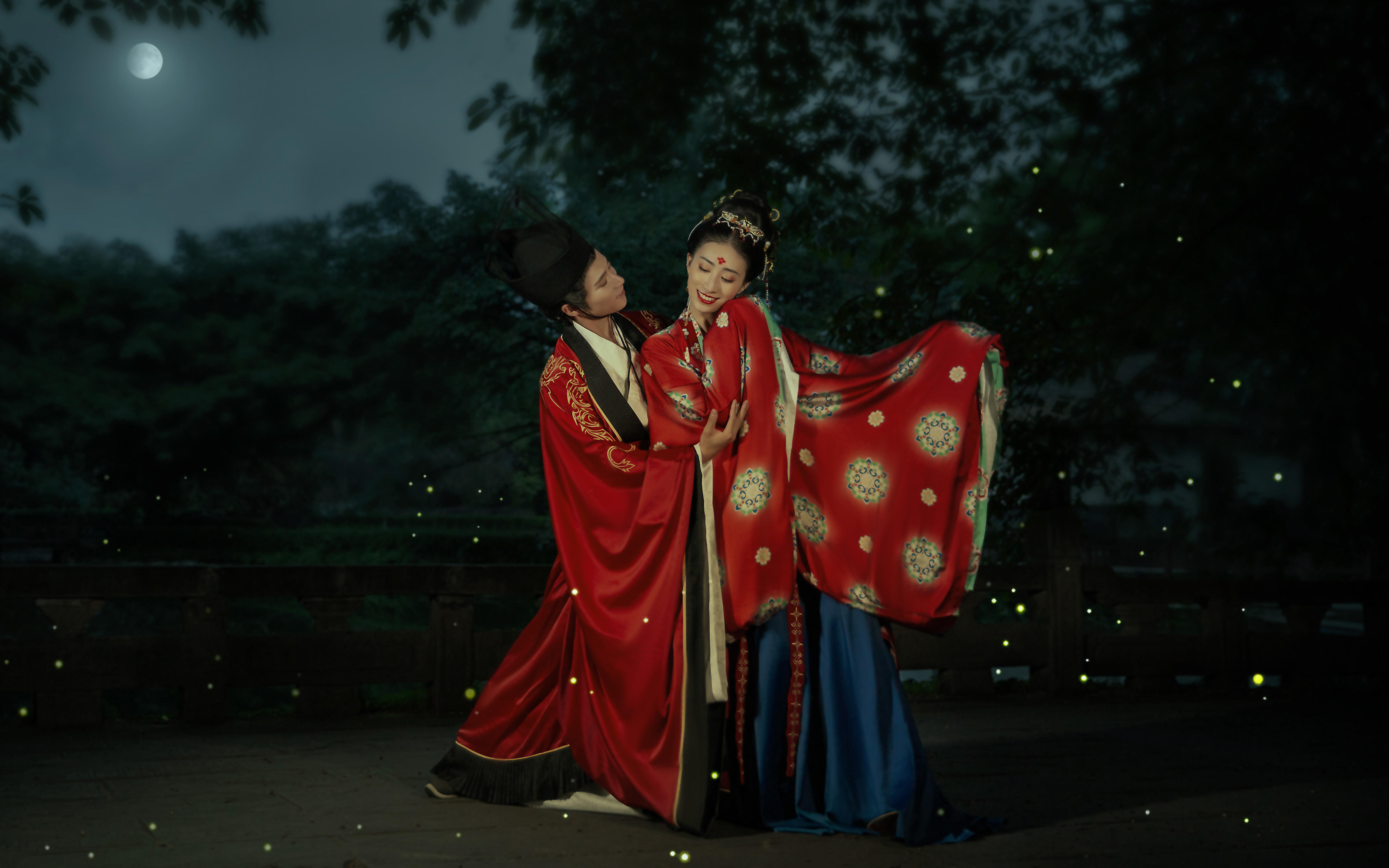 中式古风传统唐制汉式汉服婚服/婚纱/婚照