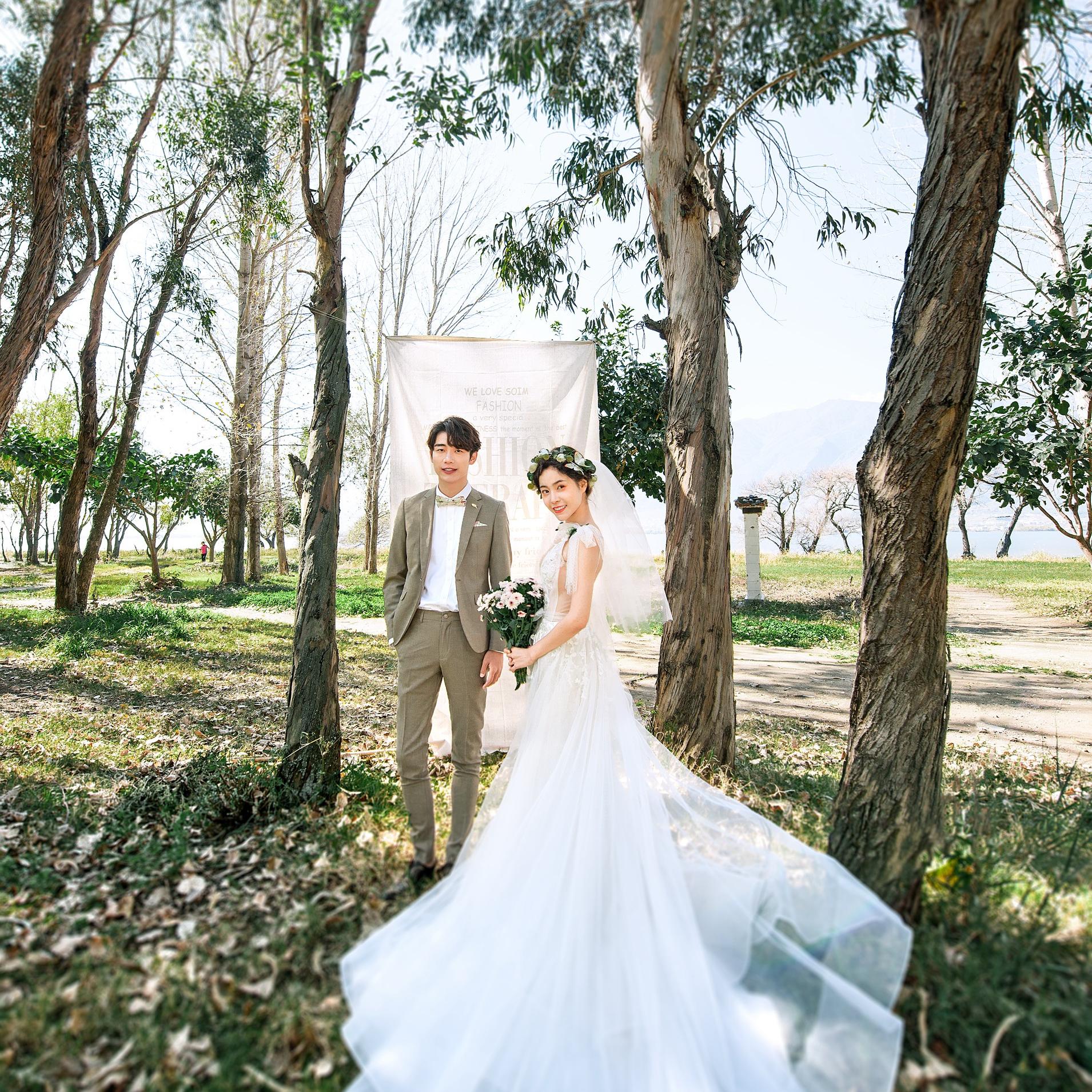 【超值】湿地公园取景拍摄婚纱照+蜜月住宿