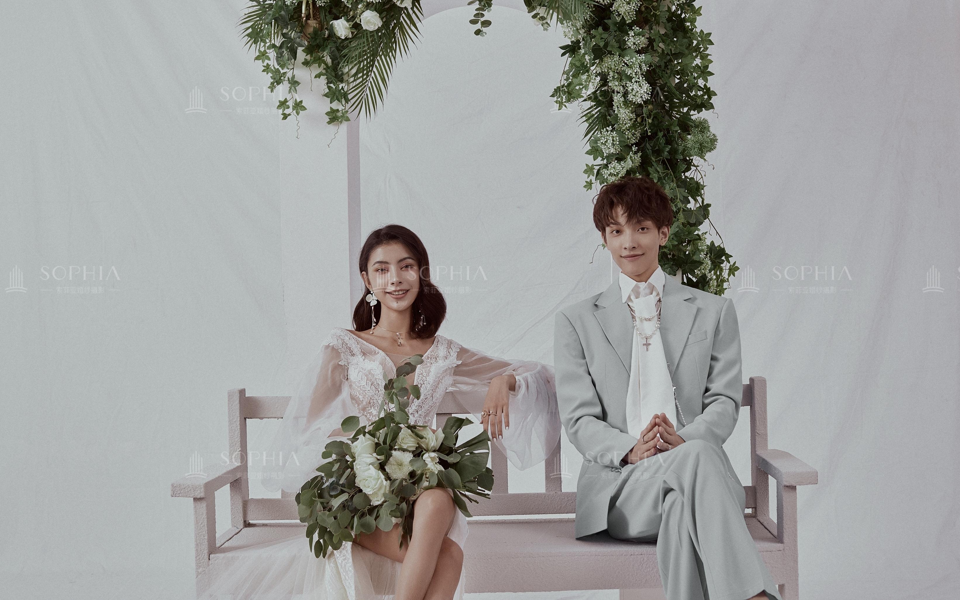 城市轻旅婚照 穿着婚纱去旅行【十服十造+6放大】