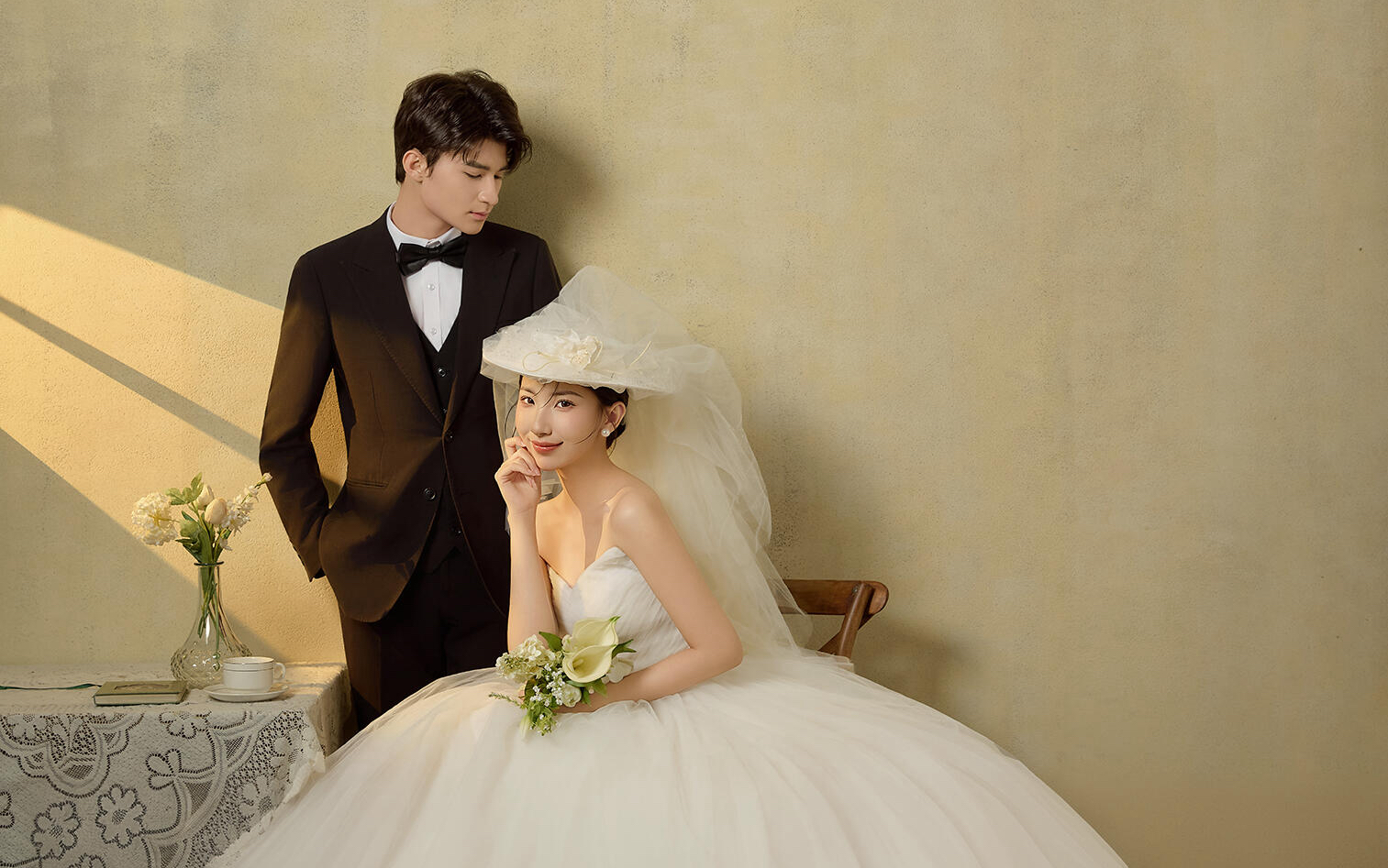 石河子婚纱照❗法式复古真的太有氛围了