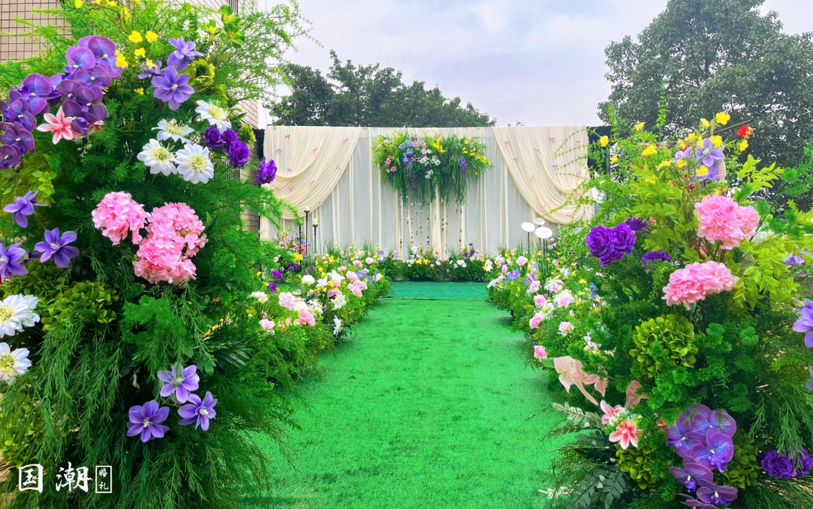 【國(guó)潮婚禮】農(nóng)村布幔唯美婚禮