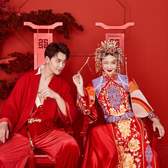 【国风中式】盖世喜宴+底片全送+拍一送一