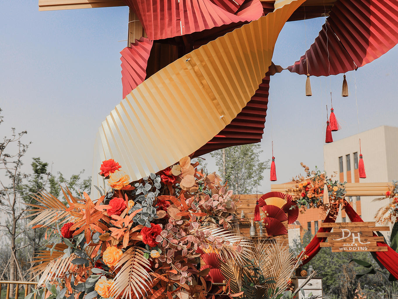 《天古婚典》秋色系农村户外婚礼/一条龙婚礼服务