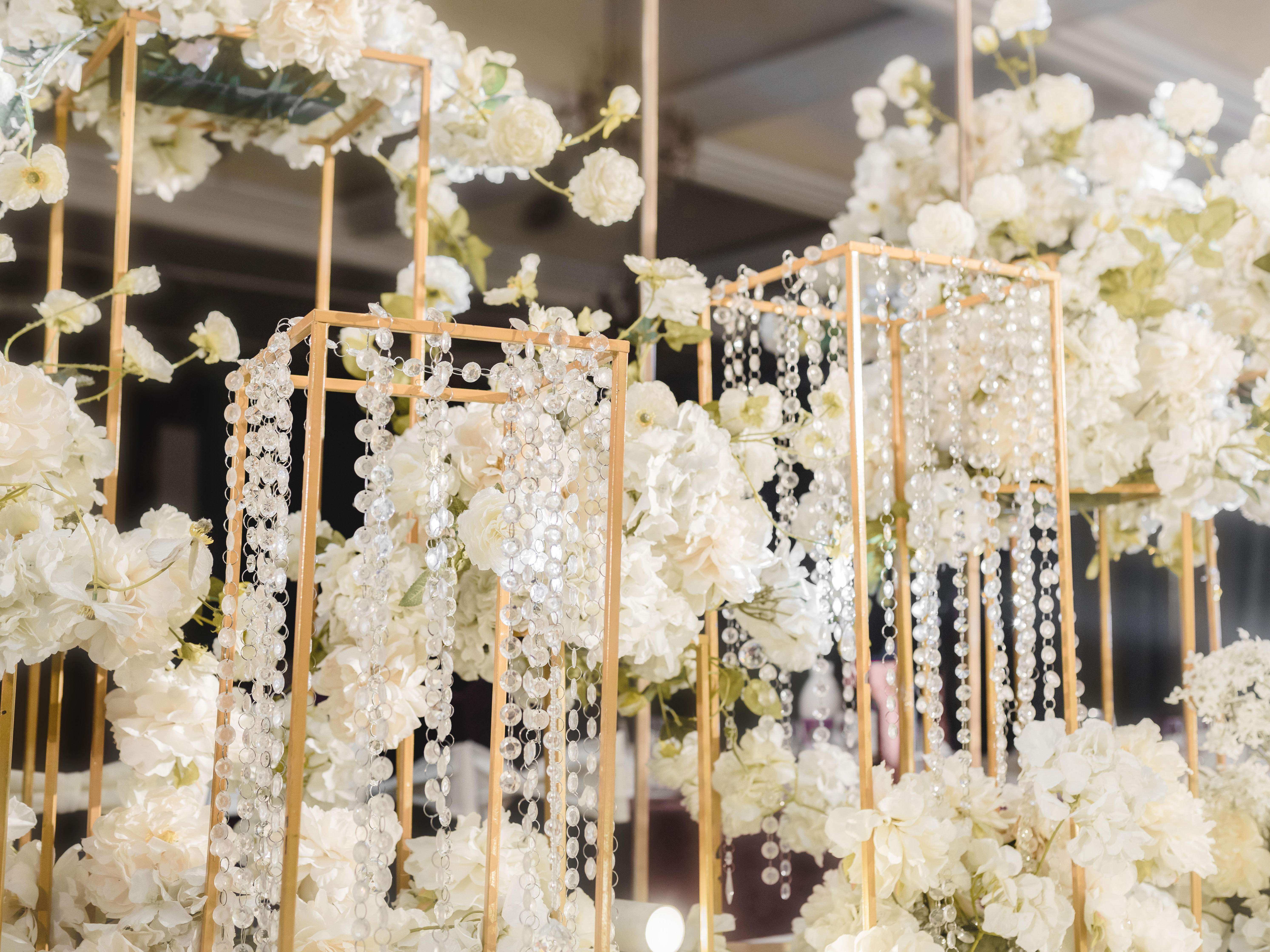 【香槟白婚礼】色系：白色 香槟色，风格：现代简约