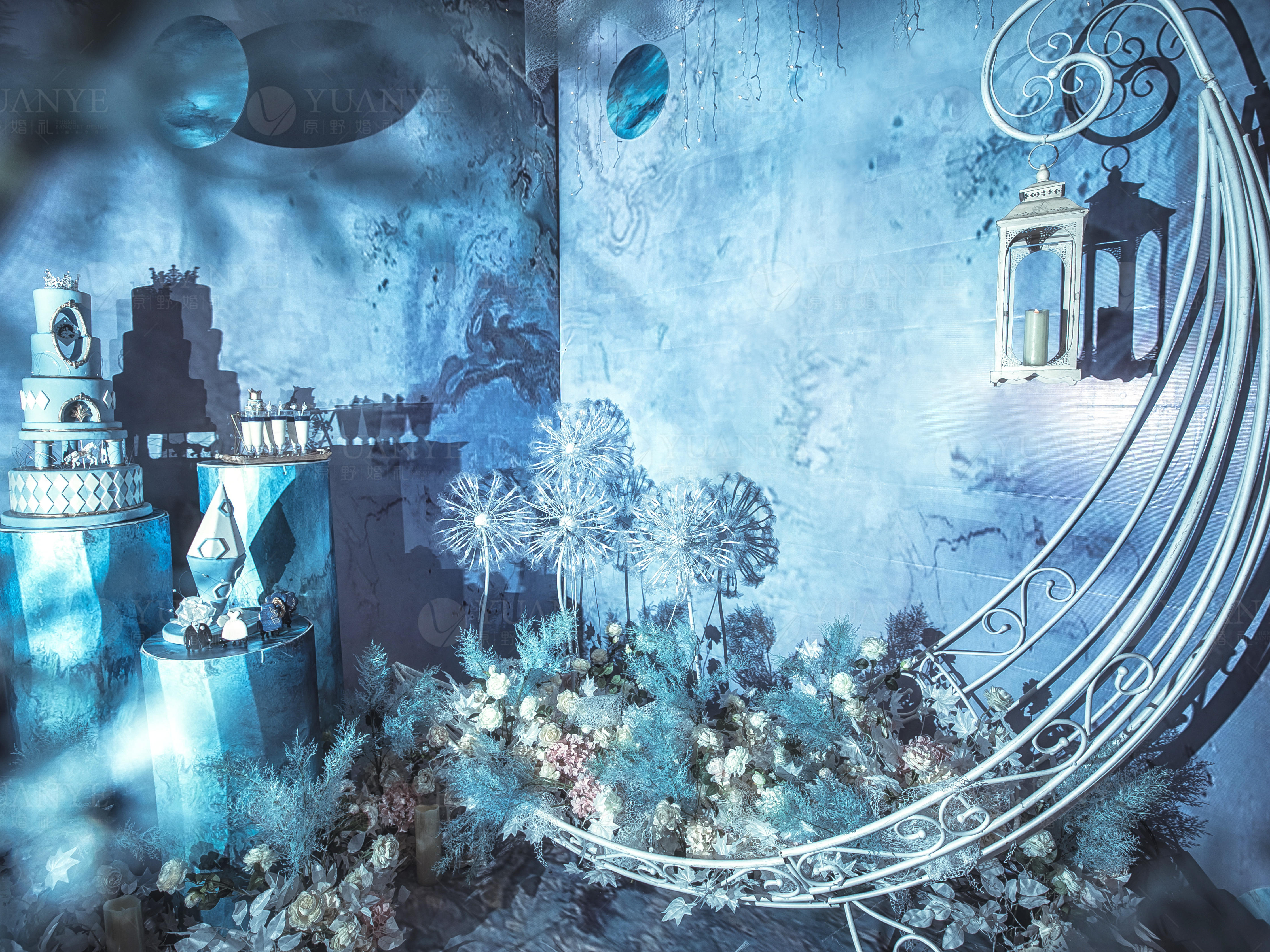 简报 蓝色婚礼真实婚礼原野婚礼