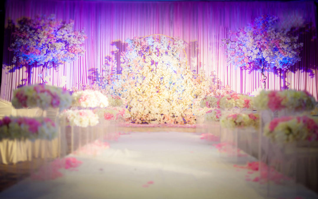 80-120人中型婚礼之选 浅紫色森系婚礼